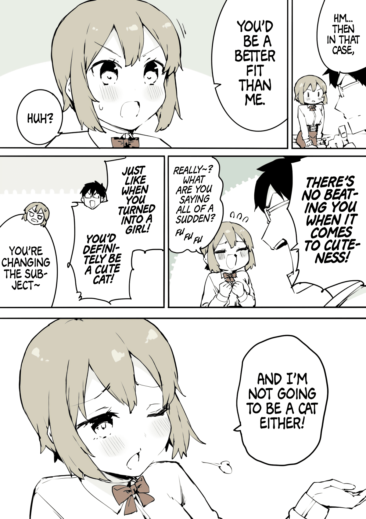 A Boy That Can't Stop Crossdressing Chapter 7 page 3 - Chapter 7: A Crossdressing Boy Becomes a Cat