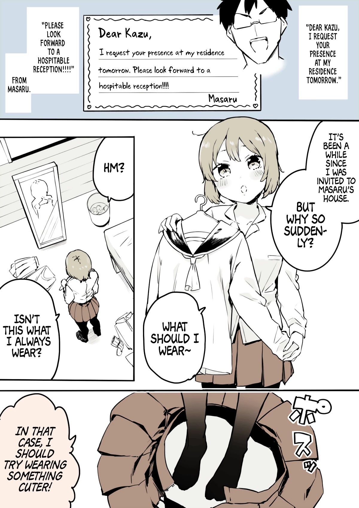 A Boy That Can't Stop Crossdressing Chapter 9 page 1 - Chapter 9: A Crossdressing Boy Struggles Choosing What to Wear