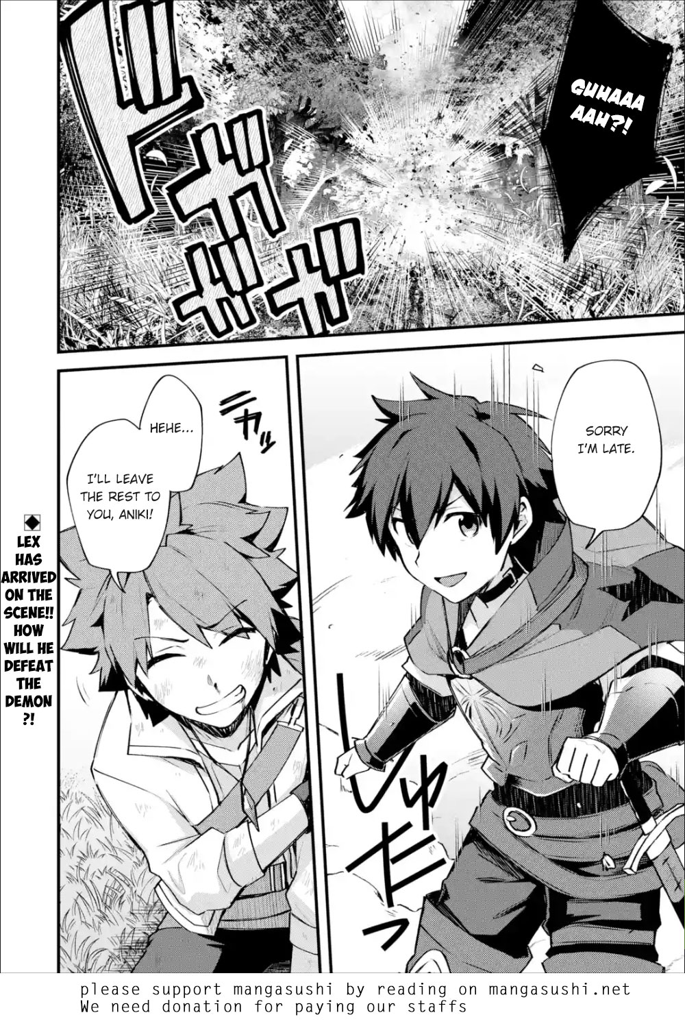 A Boy Who Has Been Reincarnated Twice Spends Peacefully as an S-Rank Adventurer, ~ I who was a Sage and a Hero of Previous World, Will Live in Peacefullness in the Next World~ Chapter 11 page 31 - Chapter 11: The Demon and the Body Strengthening Magic