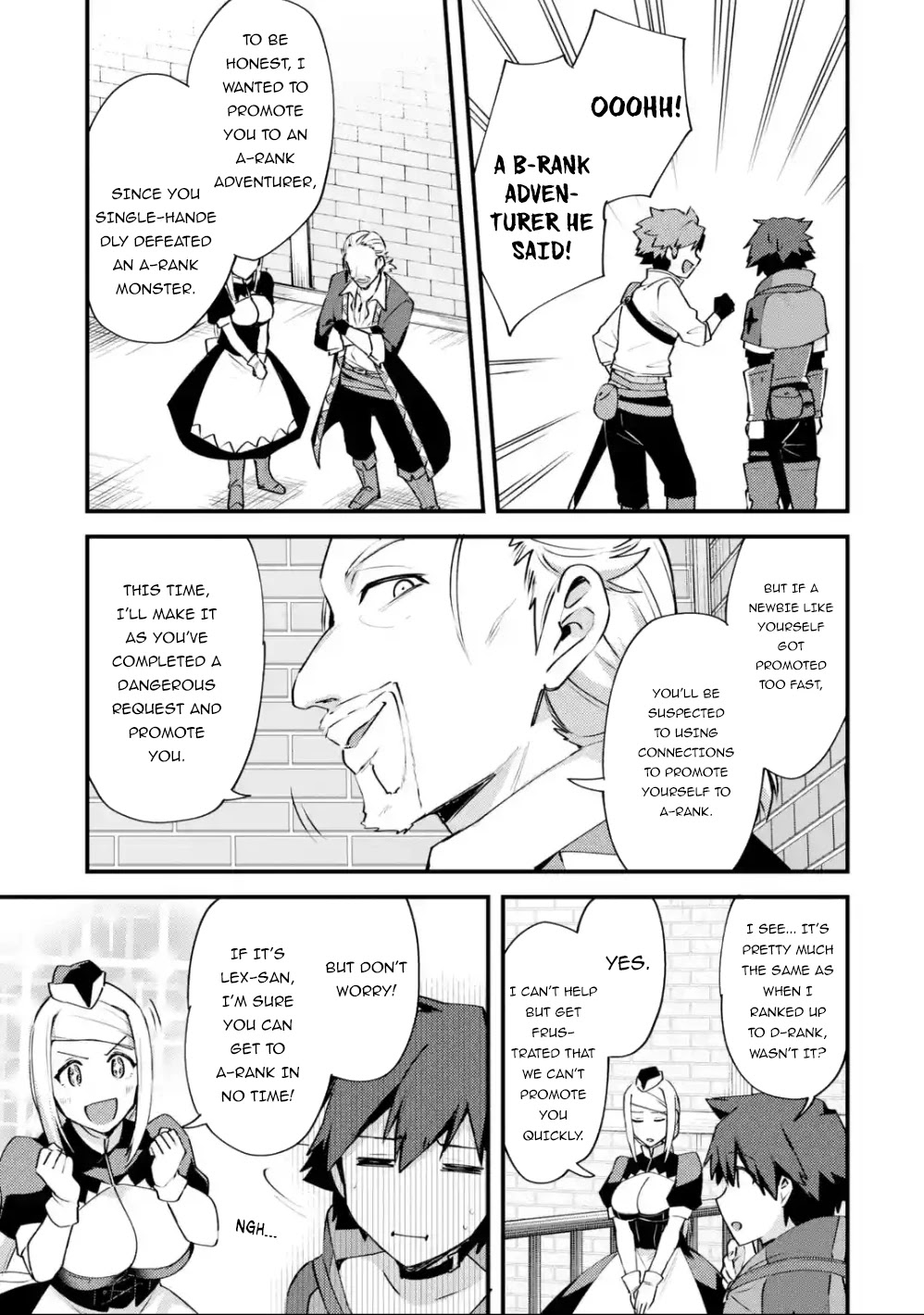 A Boy Who Has Been Reincarnated Twice Spends Peacefully as an S-Rank Adventurer, ~ I who was a Sage and a Hero of Previous World, Will Live in Peacefullness in the Next World~ Chapter 13 page 18 - Chapter 13: B-Rank Promotion and a premonition of departure
