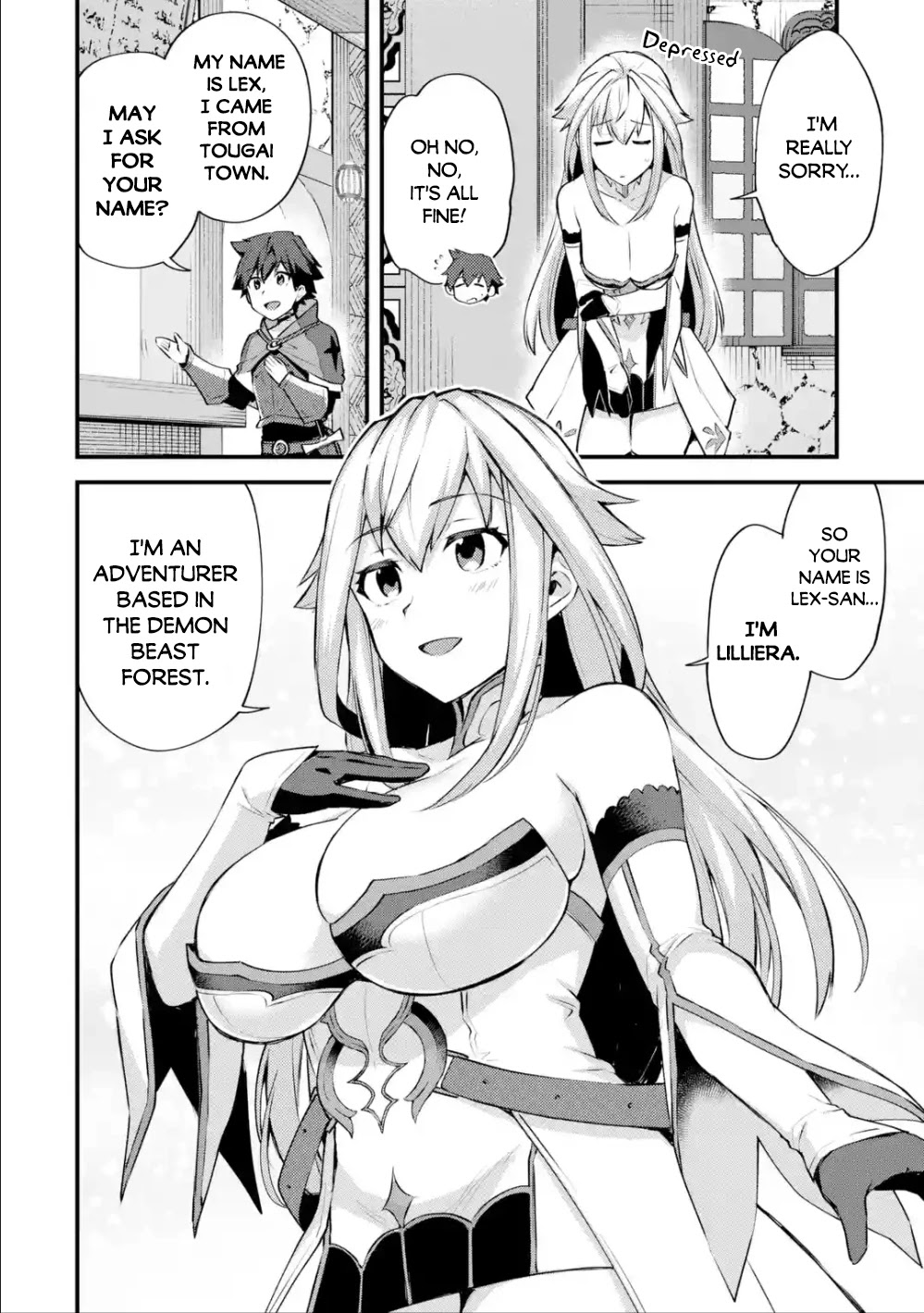 A Boy Who Has Been Reincarnated Twice Spends Peacefully as an S-Rank Adventurer, ~ I who was a Sage and a Hero of Previous World, Will Live in Peacefullness in the Next World~ Chapter 15 page 13 - Chapter 15: A new encounter and the newcomer's baptism