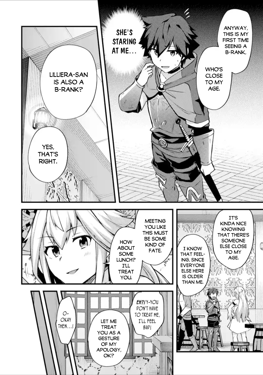 A Boy Who Has Been Reincarnated Twice Spends Peacefully as an S-Rank Adventurer, ~ I who was a Sage and a Hero of Previous World, Will Live in Peacefullness in the Next World~ Chapter 15 page 19 - Chapter 15: A new encounter and the newcomer's baptism