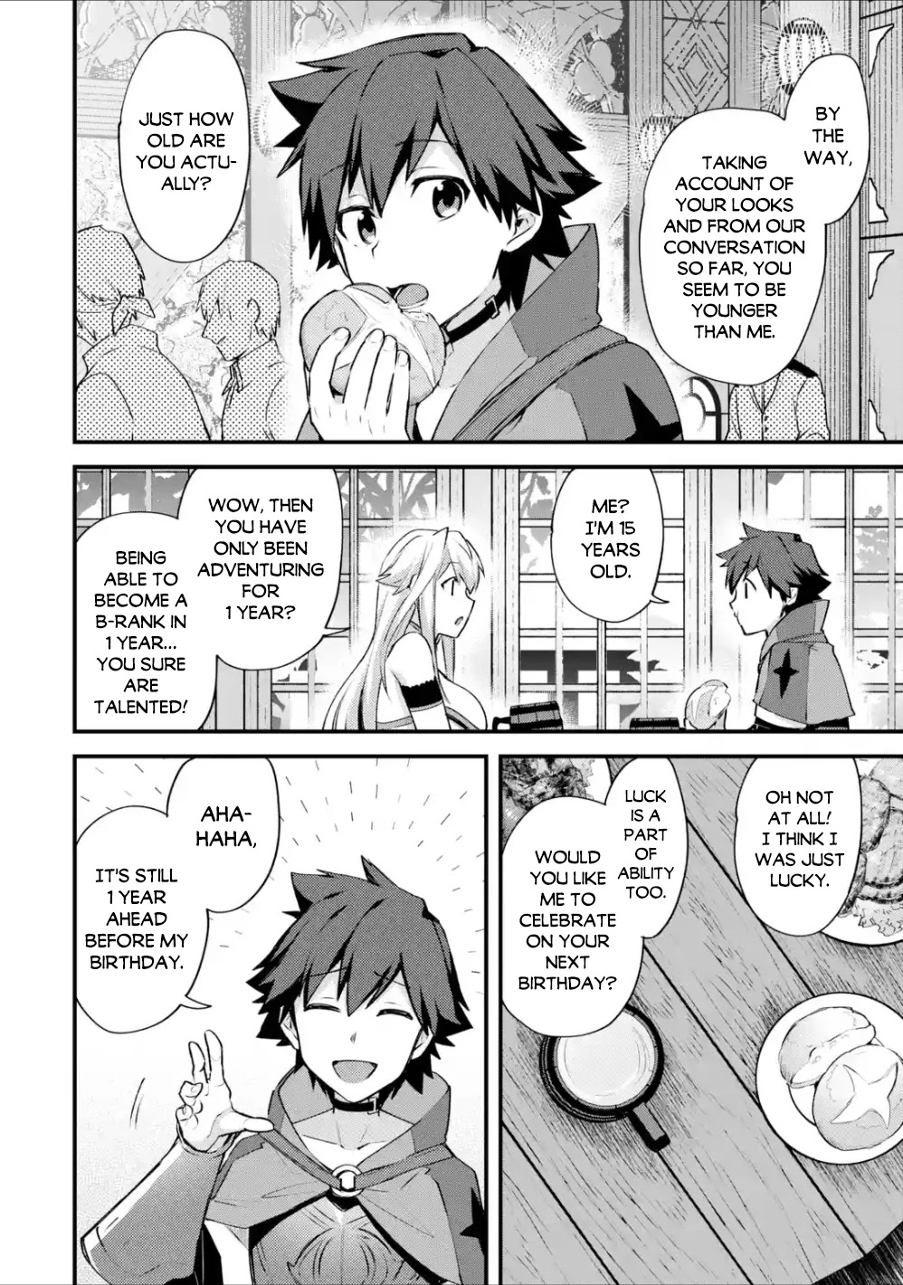 A Boy Who Has Been Reincarnated Twice Spends Peacefully as an S-Rank Adventurer, ~ I who was a Sage and a Hero of Previous World, Will Live in Peacefullness in the Next World~ Chapter 15 page 21 - Chapter 15: A new encounter and the newcomer's baptism