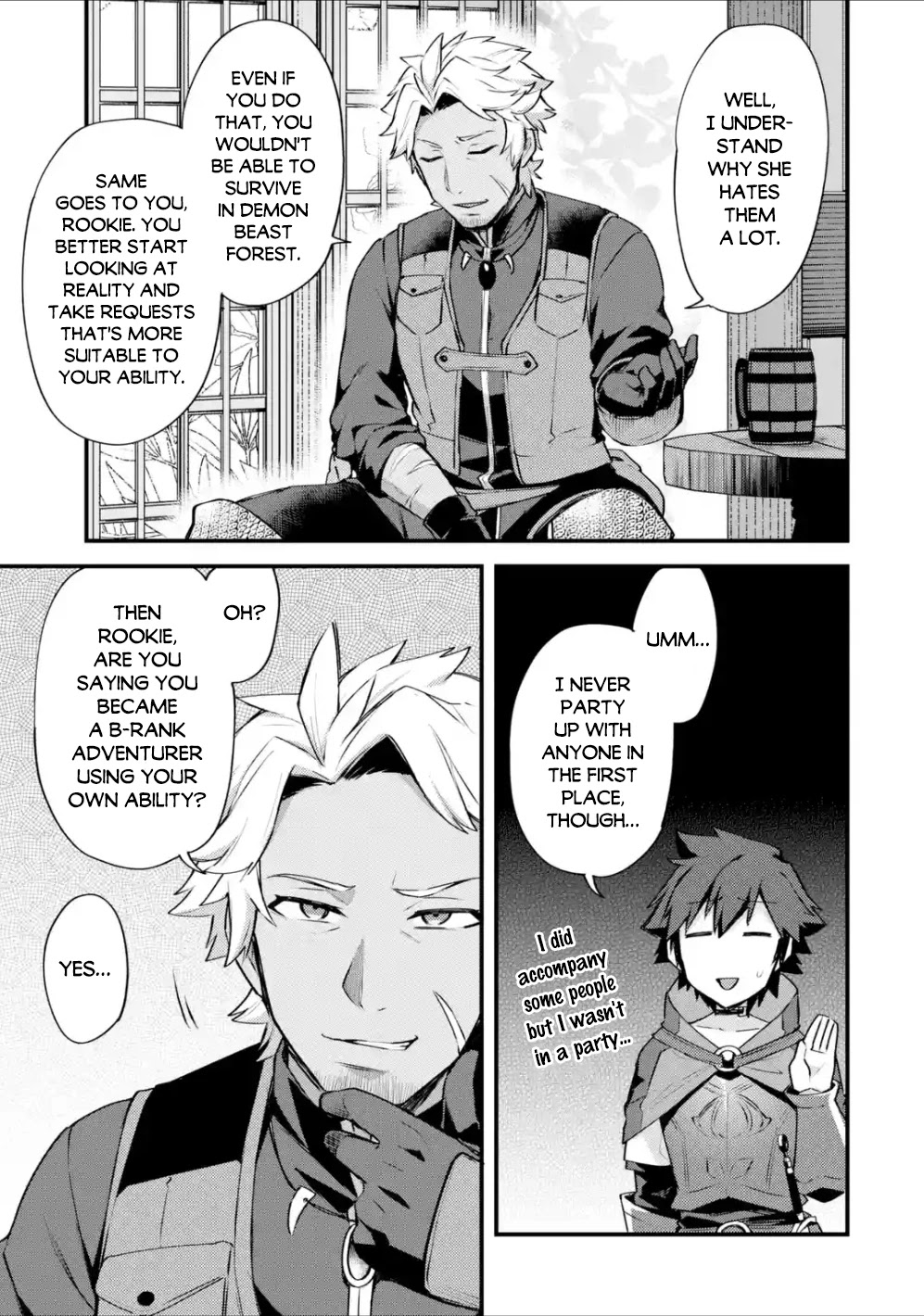 A Boy Who Has Been Reincarnated Twice Spends Peacefully as an S-Rank Adventurer, ~ I who was a Sage and a Hero of Previous World, Will Live in Peacefullness in the Next World~ Chapter 15 page 26 - Chapter 15: A new encounter and the newcomer's baptism