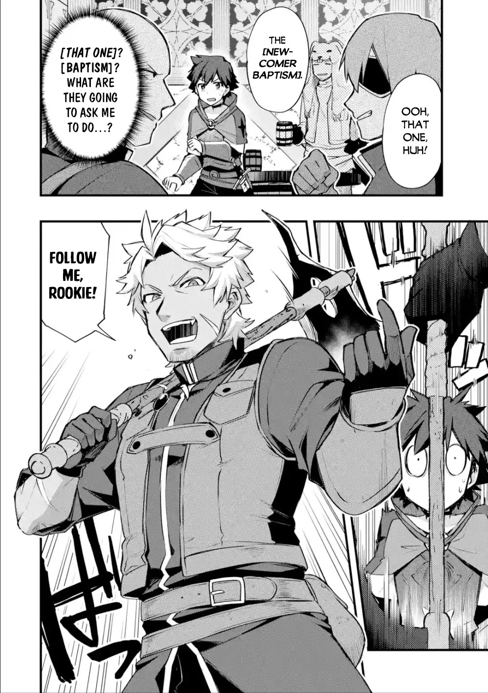 A Boy Who Has Been Reincarnated Twice Spends Peacefully as an S-Rank Adventurer, ~ I who was a Sage and a Hero of Previous World, Will Live in Peacefullness in the Next World~ Chapter 15 page 29 - Chapter 15: A new encounter and the newcomer's baptism