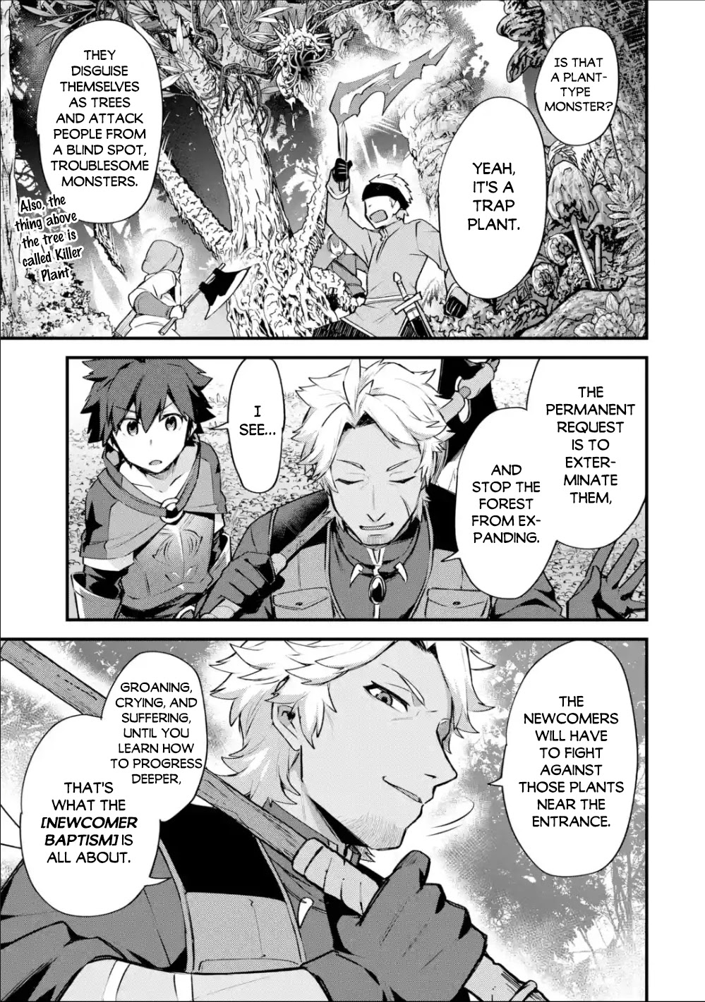 A Boy Who Has Been Reincarnated Twice Spends Peacefully as an S-Rank Adventurer, ~ I who was a Sage and a Hero of Previous World, Will Live in Peacefullness in the Next World~ Chapter 15 page 32 - Chapter 15: A new encounter and the newcomer's baptism