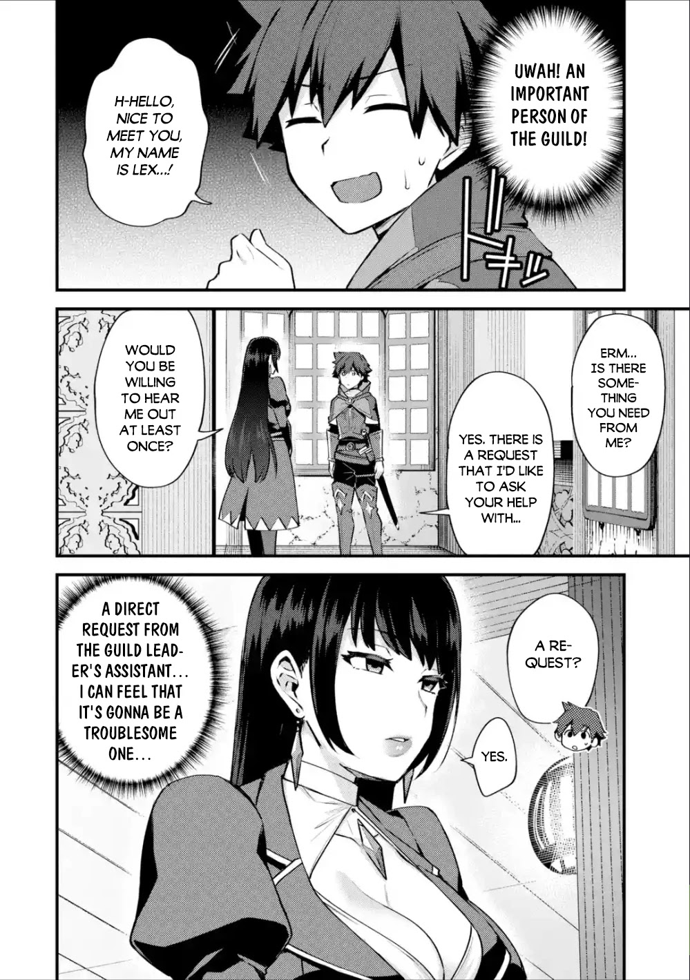 A Boy Who Has Been Reincarnated Twice Spends Peacefully as an S-Rank Adventurer, ~ I who was a Sage and a Hero of Previous World, Will Live in Peacefullness in the Next World~ Chapter 16 page 18 - Chapter 16: The newcomer's baptism and a new request