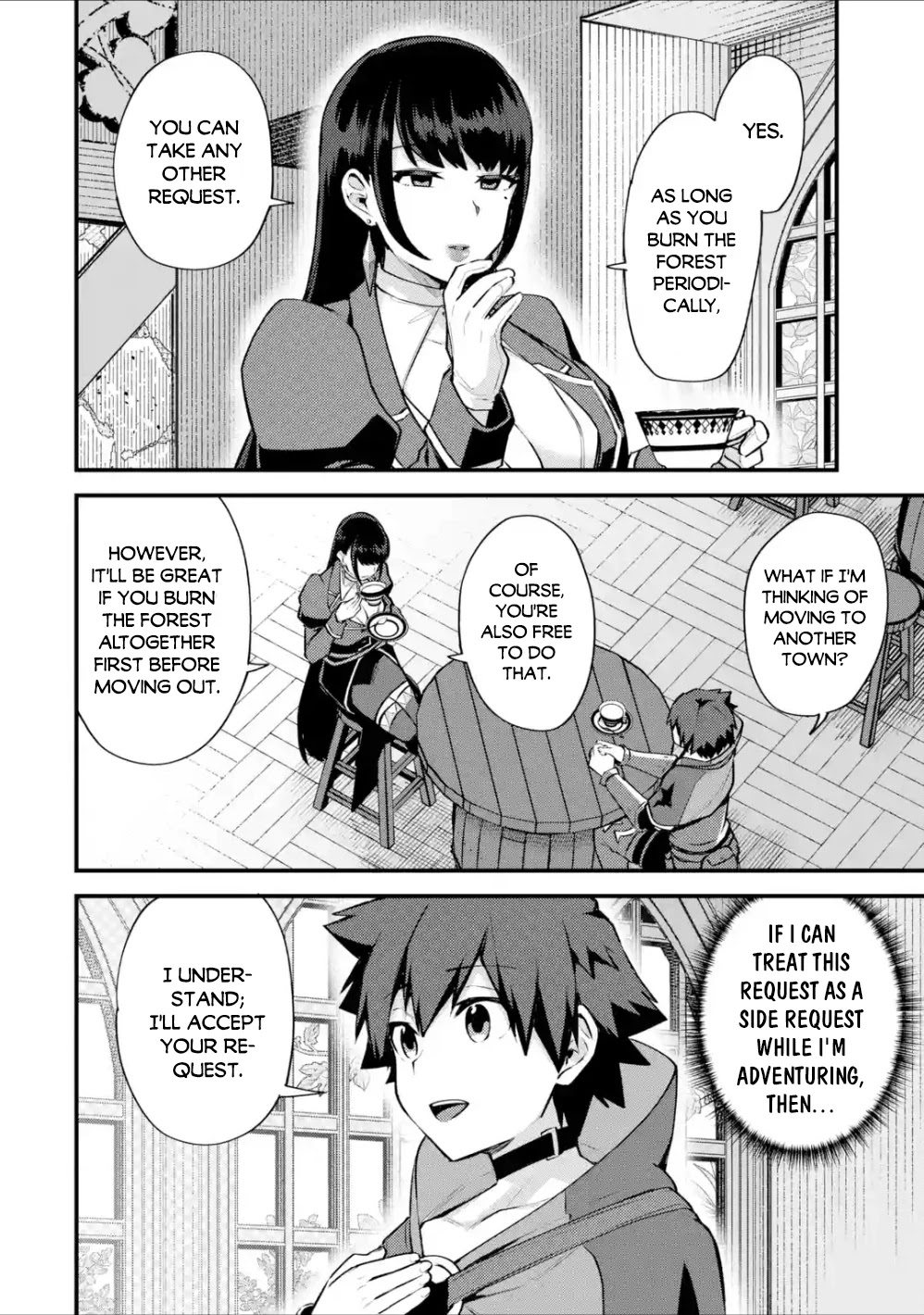 A Boy Who Has Been Reincarnated Twice Spends Peacefully as an S-Rank Adventurer, ~ I who was a Sage and a Hero of Previous World, Will Live in Peacefullness in the Next World~ Chapter 16 page 28 - Chapter 16: The newcomer's baptism and a new request