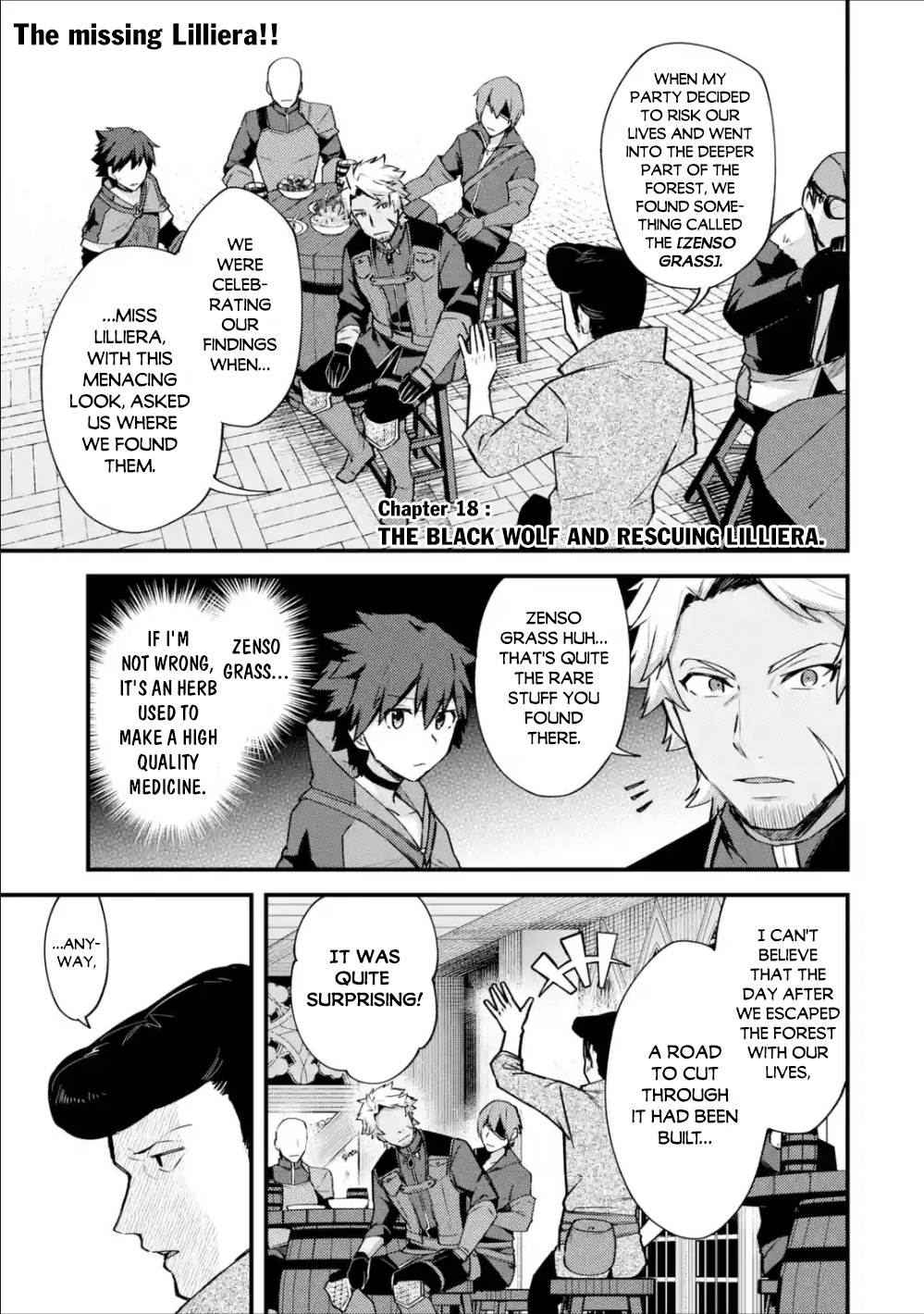 A Boy Who Has Been Reincarnated Twice Spends Peacefully as an S-Rank Adventurer, ~ I who was a Sage and a Hero of Previous World, Will Live in Peacefullness in the Next World~ Chapter 18 page 2 - Chapter 18: The Black Wolf and Rescuing Lilliera