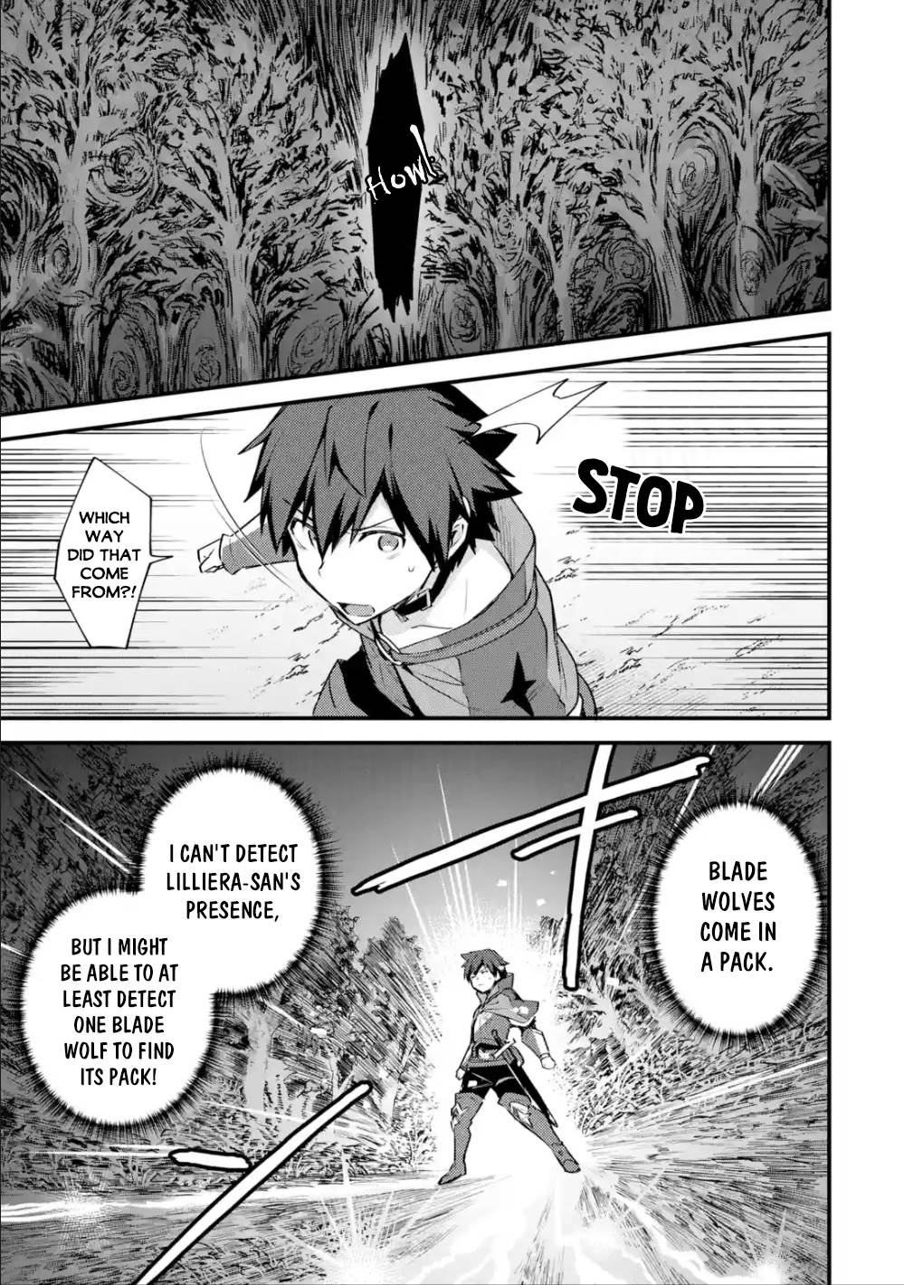 A Boy Who Has Been Reincarnated Twice Spends Peacefully as an S-Rank Adventurer, ~ I who was a Sage and a Hero of Previous World, Will Live in Peacefullness in the Next World~ Chapter 18 page 34 - Chapter 18: The Black Wolf and Rescuing Lilliera