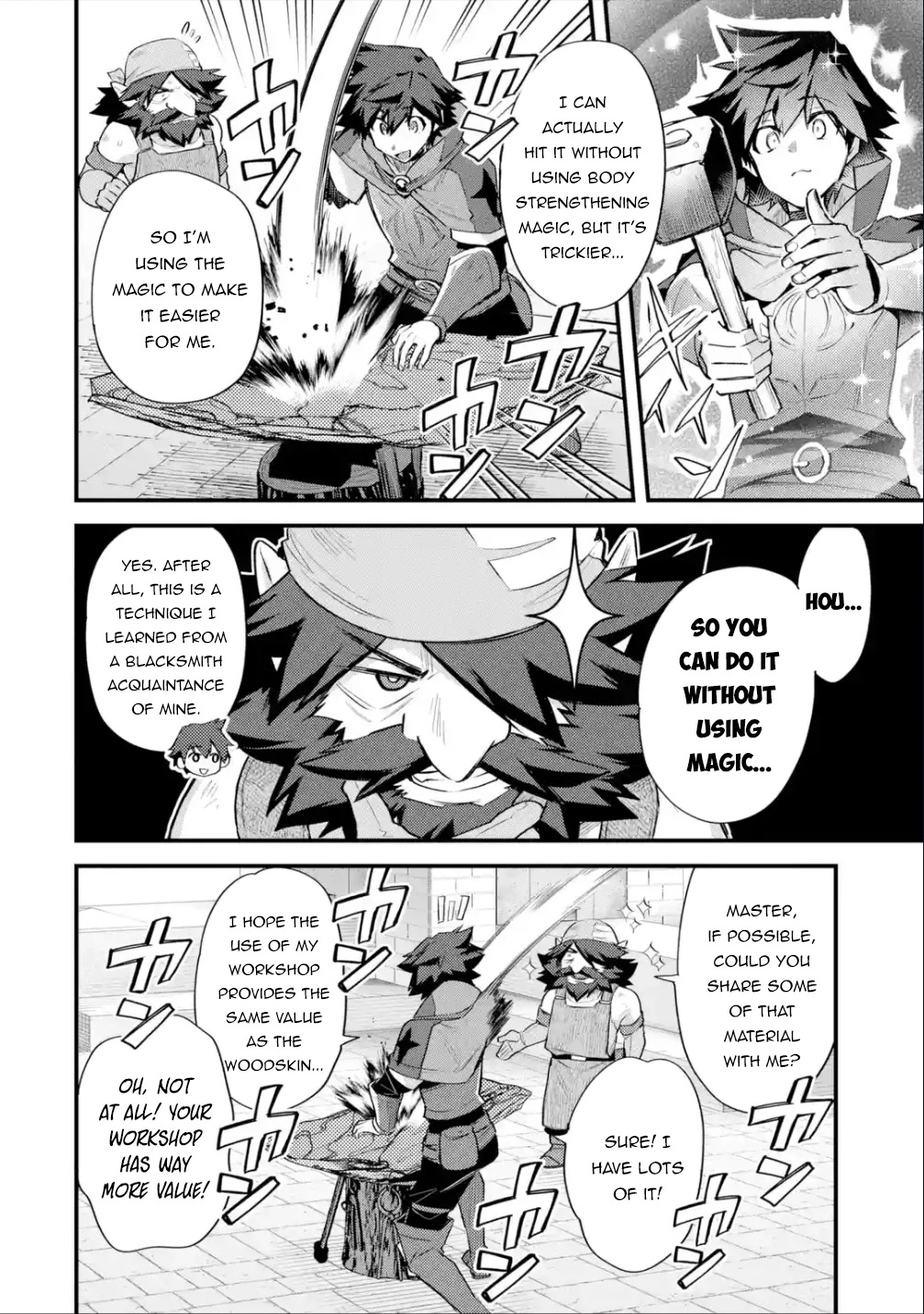 A Boy Who Has Been Reincarnated Twice Spends Peacefully as an S-Rank Adventurer, ~ I who was a Sage and a Hero of Previous World, Will Live in Peacefullness in the Next World~ Chapter 32 page 13 - Chapter 32: The Famous Blacksmith and the Best Material