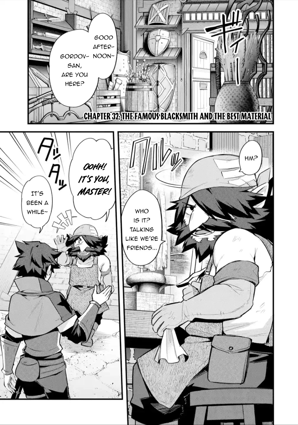 A Boy Who Has Been Reincarnated Twice Spends Peacefully as an S-Rank Adventurer, ~ I who was a Sage and a Hero of Previous World, Will Live in Peacefullness in the Next World~ Chapter 32 page 2 - Chapter 32: The Famous Blacksmith and the Best Material