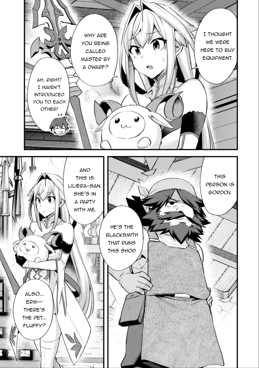A Boy Who Has Been Reincarnated Twice Spends Peacefully as an S-Rank Adventurer, ~ I who was a Sage and a Hero of Previous World, Will Live in Peacefullness in the Next World~ Chapter 32 page 4 - Chapter 32: The Famous Blacksmith and the Best Material