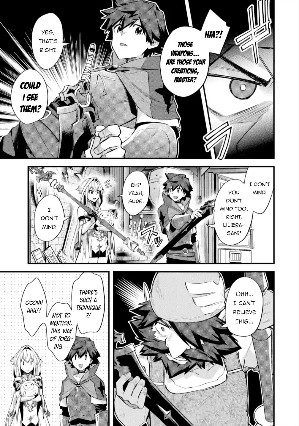 A Boy Who Has Been Reincarnated Twice Spends Peacefully as an S-Rank Adventurer, ~ I who was a Sage and a Hero of Previous World, Will Live in Peacefullness in the Next World~ Chapter 32 page 6 - Chapter 32: The Famous Blacksmith and the Best Material