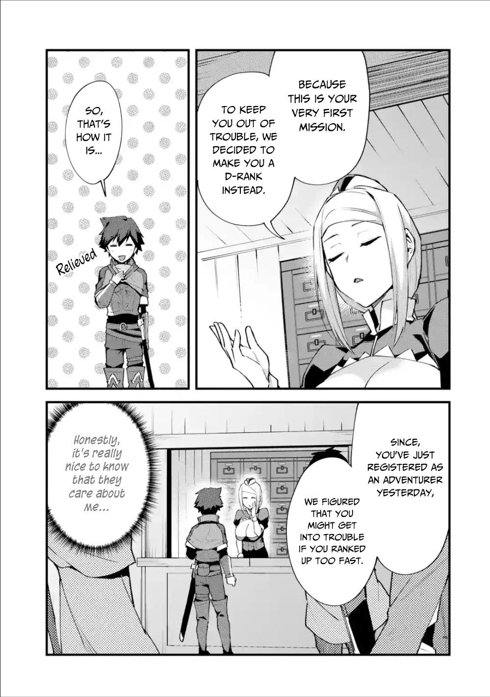 A Boy Who Has Been Reincarnated Twice Spends Peacefully as an S-Rank Adventurer, ~ I who was a Sage and a Hero of Previous World, Will Live in Peacefullness in the Next World~ Chapter 5 page 10 - Chapter 5: First Income and Promotion