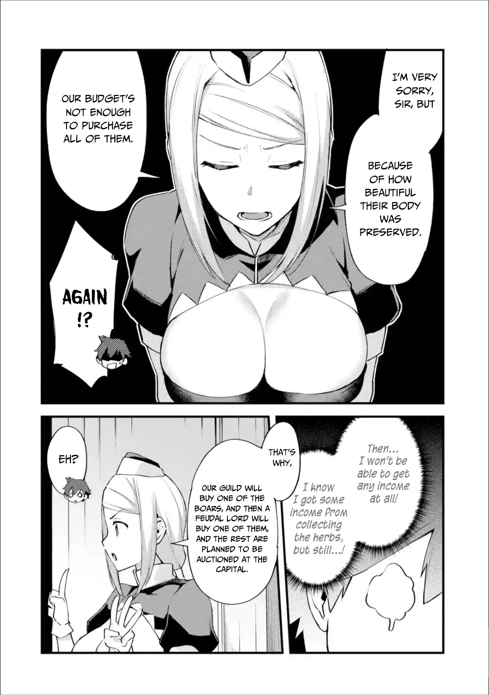 A Boy Who Has Been Reincarnated Twice Spends Peacefully as an S-Rank Adventurer, ~ I who was a Sage and a Hero of Previous World, Will Live in Peacefullness in the Next World~ Chapter 5 page 13 - Chapter 5: First Income and Promotion