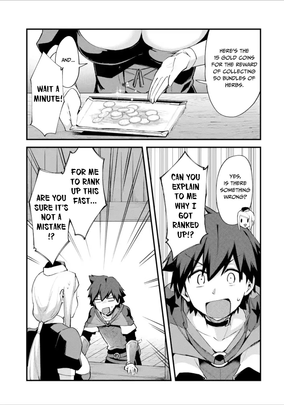 A Boy Who Has Been Reincarnated Twice Spends Peacefully as an S-Rank Adventurer, ~ I who was a Sage and a Hero of Previous World, Will Live in Peacefullness in the Next World~ Chapter 5 page 6 - Chapter 5: First Income and Promotion
