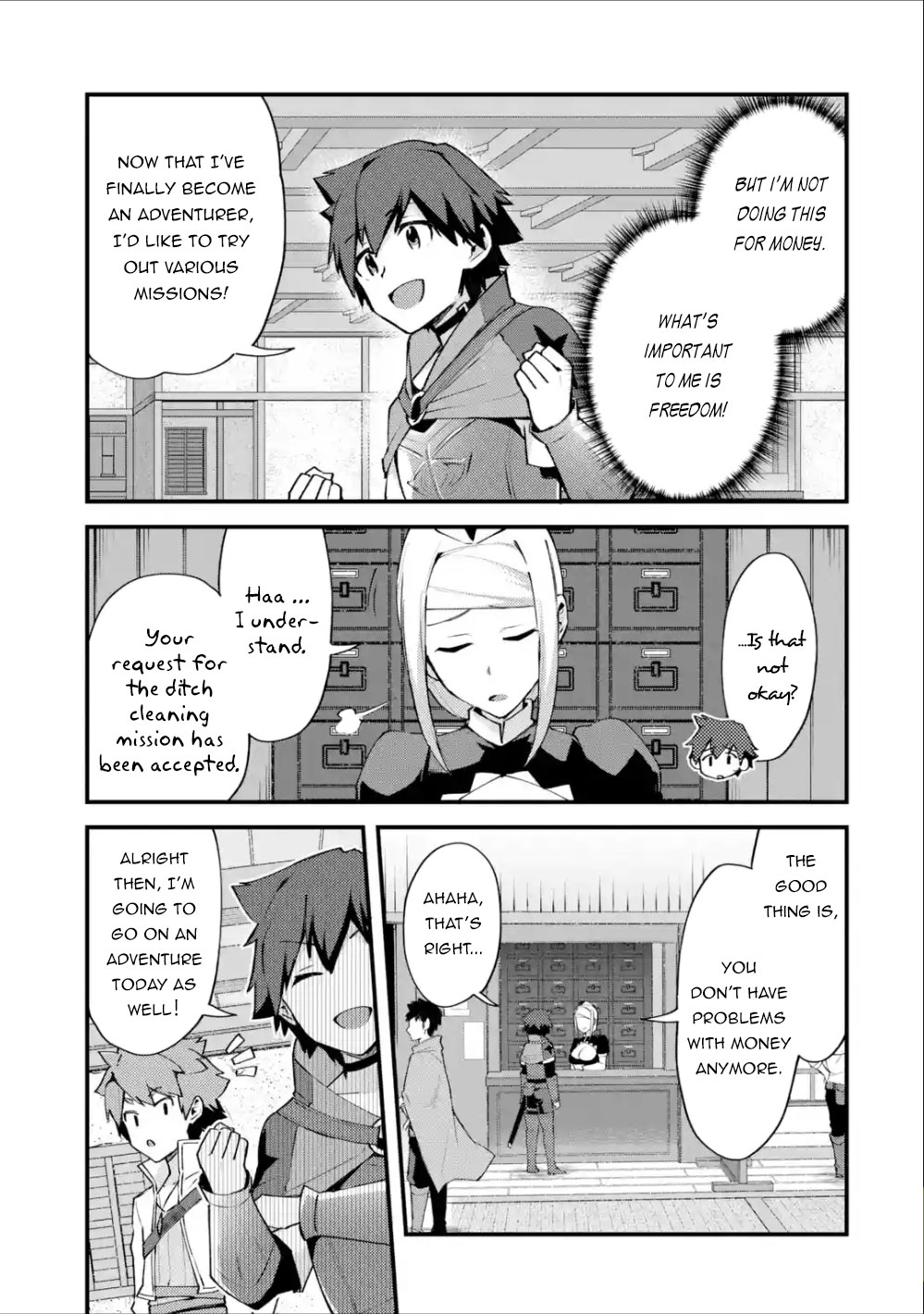 A Boy Who Has Been Reincarnated Twice Spends Peacefully as an S-Rank Adventurer, ~ I who was a Sage and a Hero of Previous World, Will Live in Peacefullness in the Next World~ Chapter 6 page 4 - Chapter 6: The Ditch Cleaning and The Great Swordsman