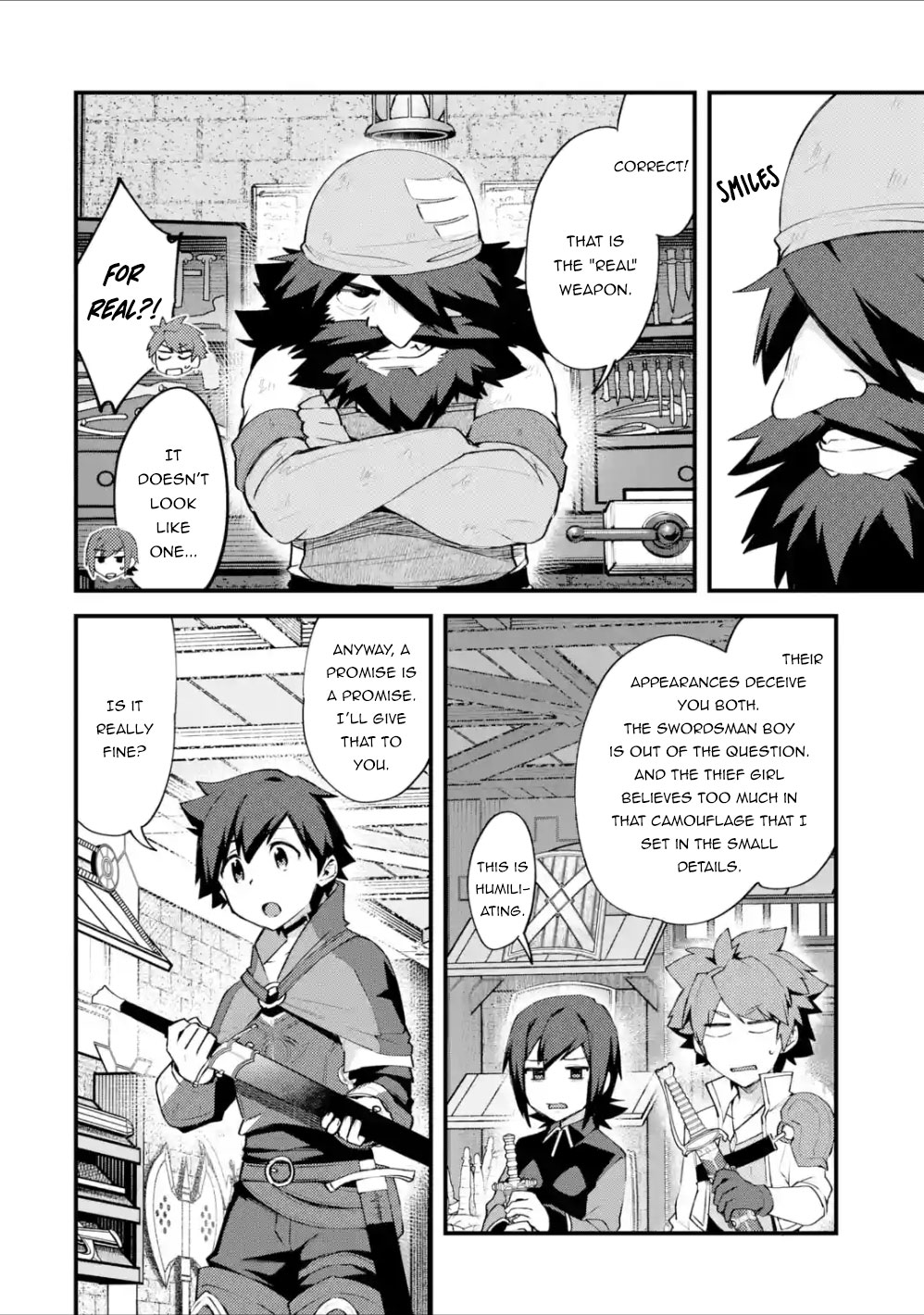 A Boy Who Has Been Reincarnated Twice Spends Peacefully as an S-Rank Adventurer, ~ I who was a Sage and a Hero of Previous World, Will Live in Peacefullness in the Next World~ Chapter 7 page 21 - Chapter 7: The Dwarf and The Dull Sword