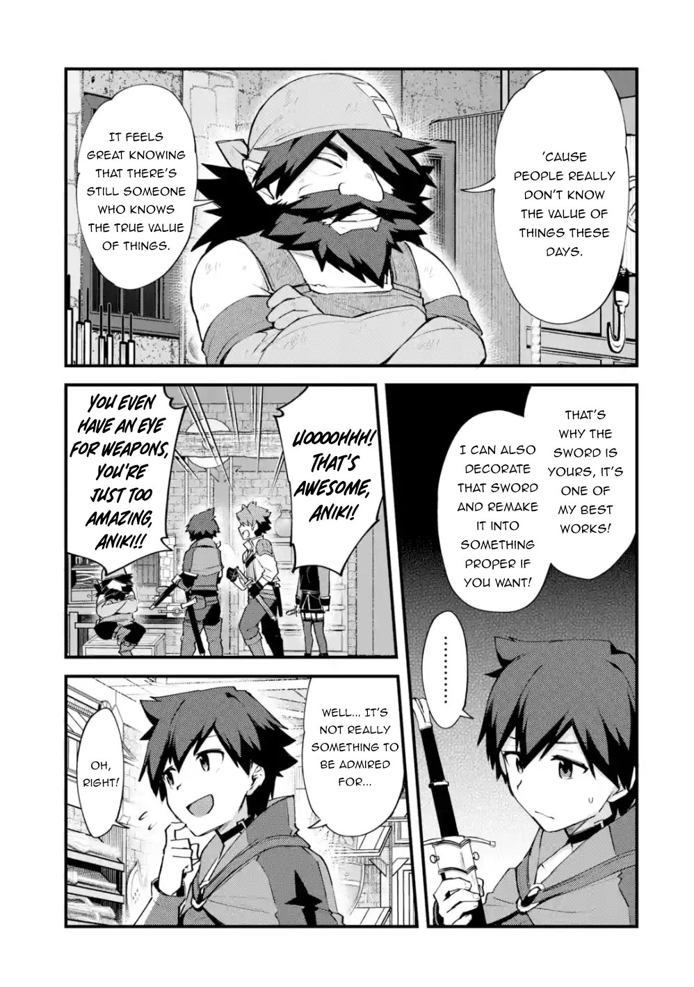 A Boy Who Has Been Reincarnated Twice Spends Peacefully as an S-Rank Adventurer, ~ I who was a Sage and a Hero of Previous World, Will Live in Peacefullness in the Next World~ Chapter 7 page 22 - Chapter 7: The Dwarf and The Dull Sword