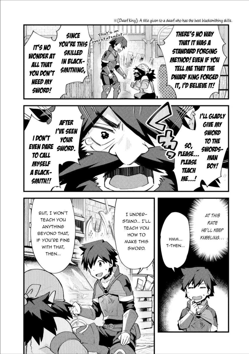 A Boy Who Has Been Reincarnated Twice Spends Peacefully as an S-Rank Adventurer, ~ I who was a Sage and a Hero of Previous World, Will Live in Peacefullness in the Next World~ Chapter 7 page 32 - Chapter 7: The Dwarf and The Dull Sword