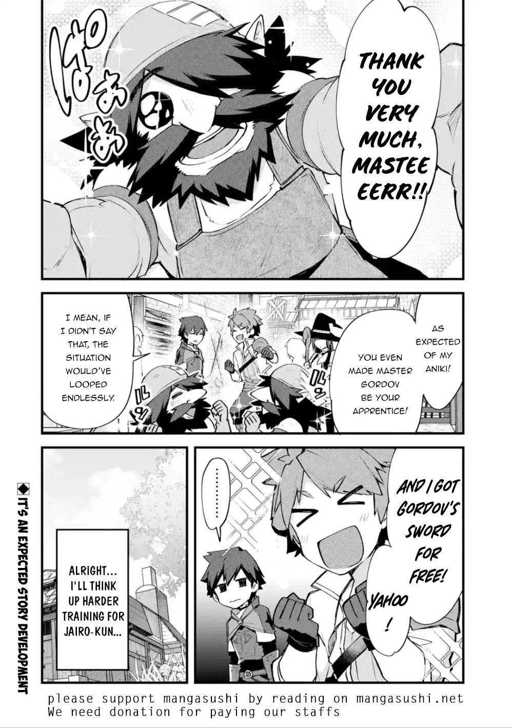 A Boy Who Has Been Reincarnated Twice Spends Peacefully as an S-Rank Adventurer, ~ I who was a Sage and a Hero of Previous World, Will Live in Peacefullness in the Next World~ Chapter 7 page 33 - Chapter 7: The Dwarf and The Dull Sword