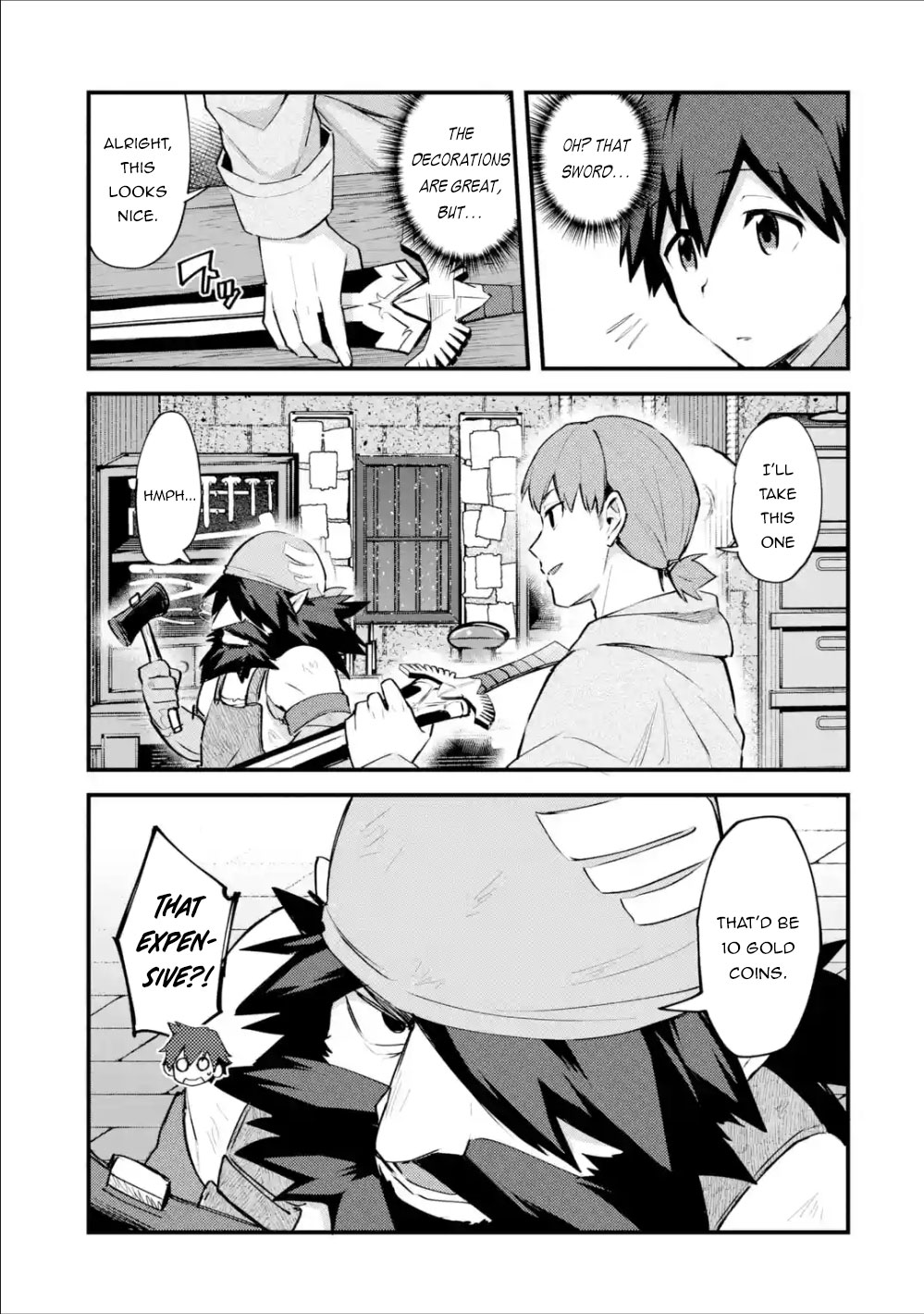 A Boy Who Has Been Reincarnated Twice Spends Peacefully as an S-Rank Adventurer, ~ I who was a Sage and a Hero of Previous World, Will Live in Peacefullness in the Next World~ Chapter 7 page 8 - Chapter 7: The Dwarf and The Dull Sword