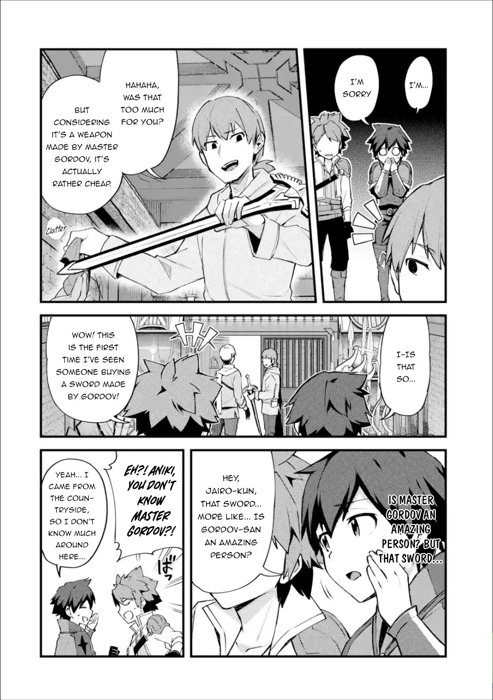 A Boy Who Has Been Reincarnated Twice Spends Peacefully as an S-Rank Adventurer, ~ I who was a Sage and a Hero of Previous World, Will Live in Peacefullness in the Next World~ Chapter 7 page 9 - Chapter 7: The Dwarf and The Dull Sword