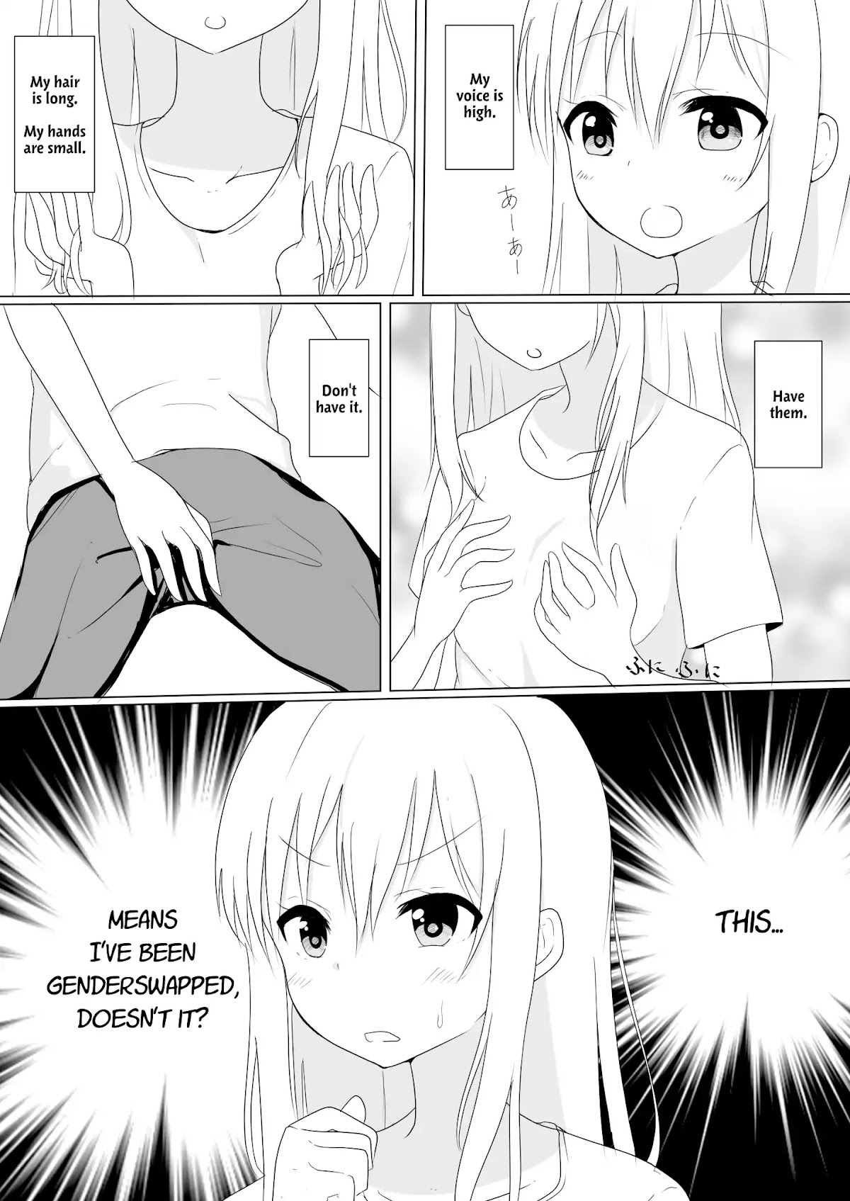 A Boy who Loves Genderswap got Genderswapped so He acts out His Ideal Genderswap Girl Chapter 1 page 2 - Chapter 1
