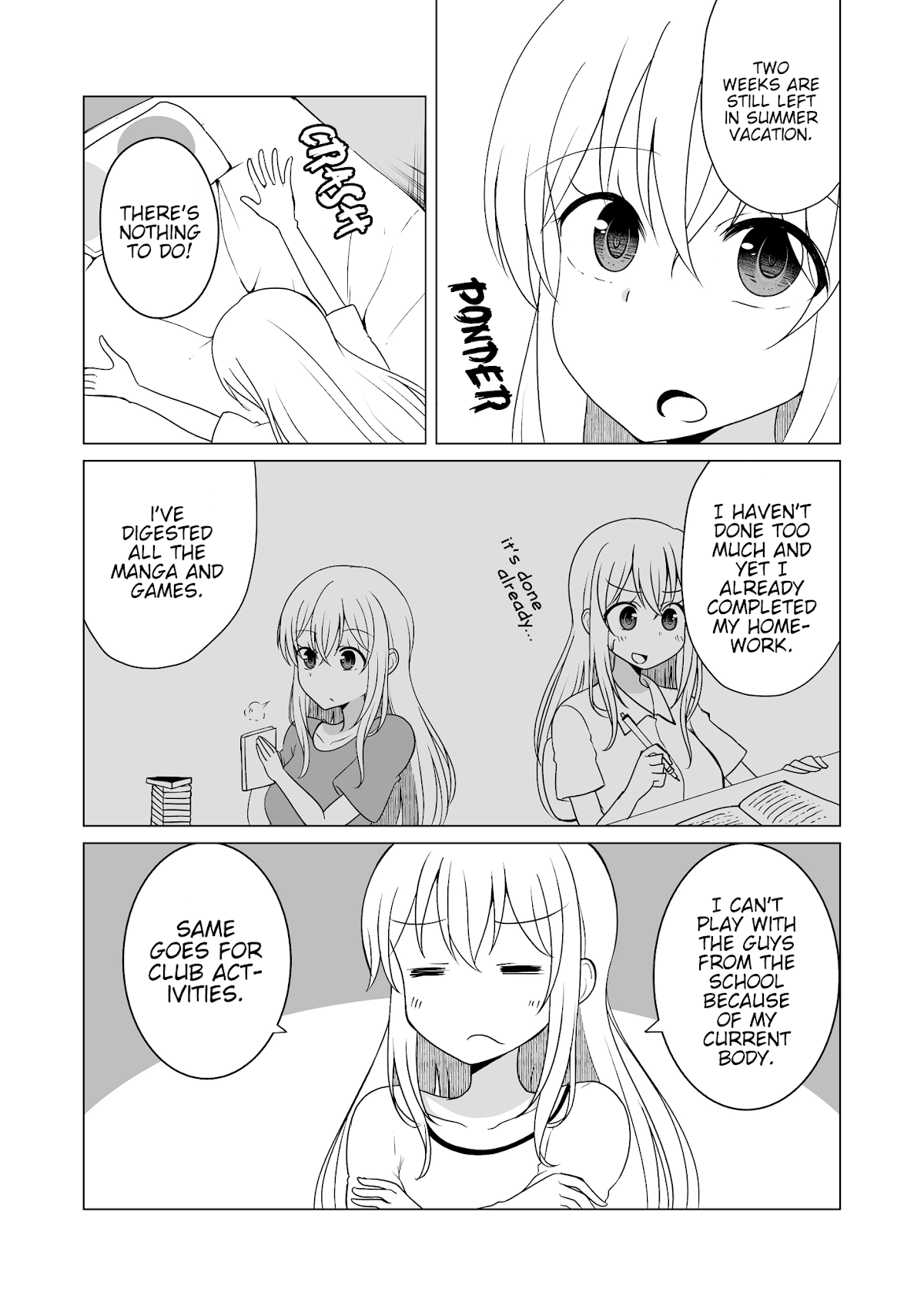 A Boy who Loves Genderswap got Genderswapped so He acts out His Ideal Genderswap Girl Chapter 20 page 1 - Chapter 20