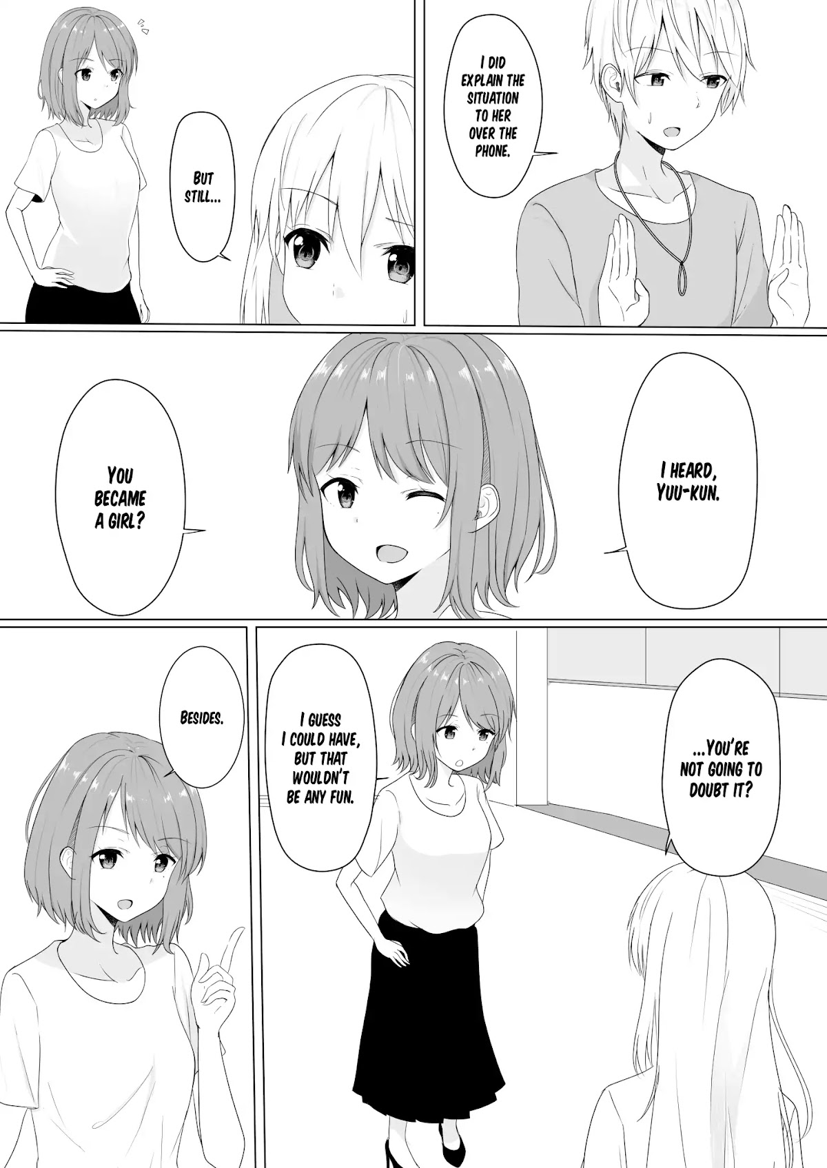A Boy who Loves Genderswap got Genderswapped so He acts out His Ideal Genderswap Girl Chapter 3 page 2 - Chapter 3