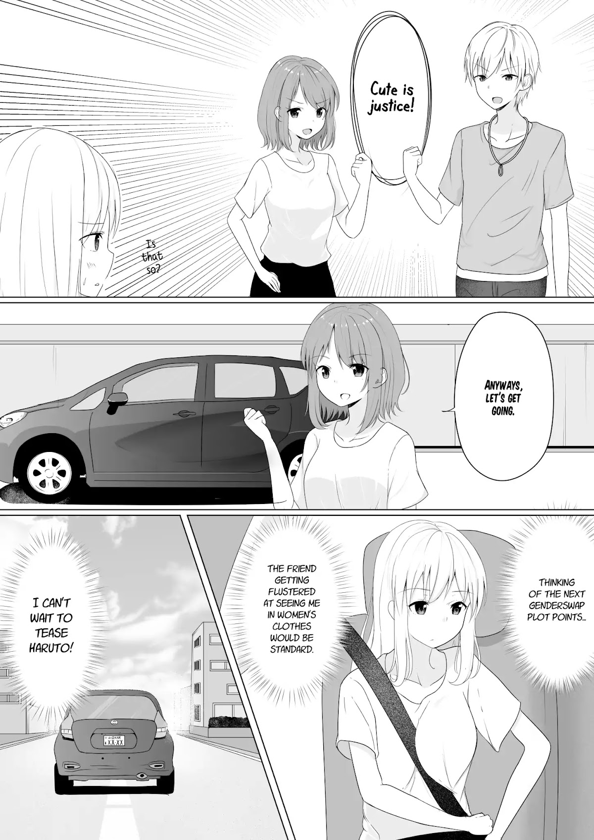 A Boy who Loves Genderswap got Genderswapped so He acts out His Ideal Genderswap Girl Chapter 3 page 3 - Chapter 3