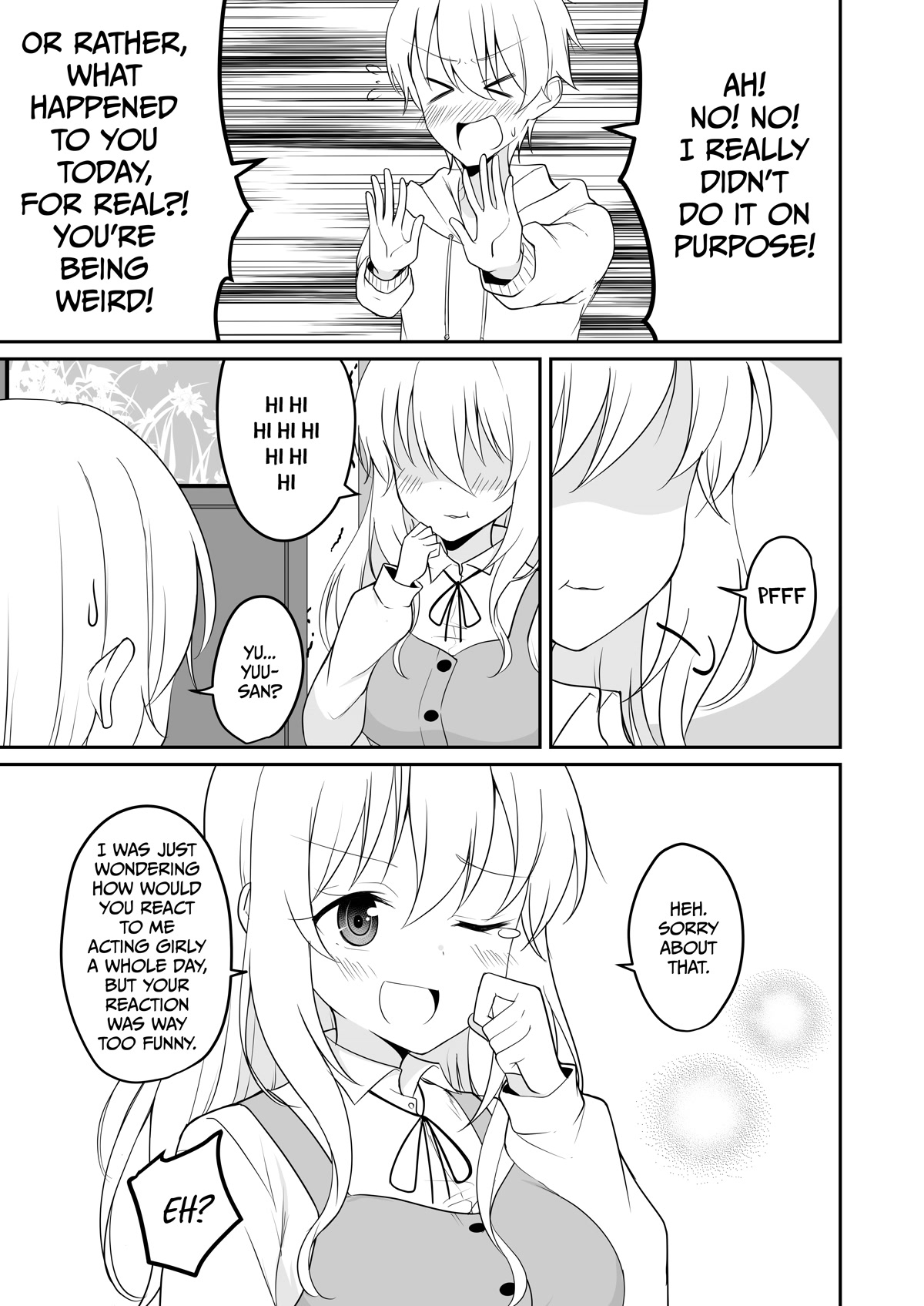 A Boy who Loves Genderswap got Genderswapped so He acts out His Ideal Genderswap Girl Chapter 32 page 12 - Chapter 32