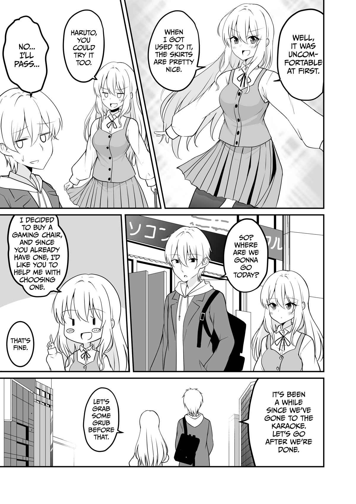 A Boy who Loves Genderswap got Genderswapped so He acts out His Ideal Genderswap Girl Chapter 32 page 4 - Chapter 32