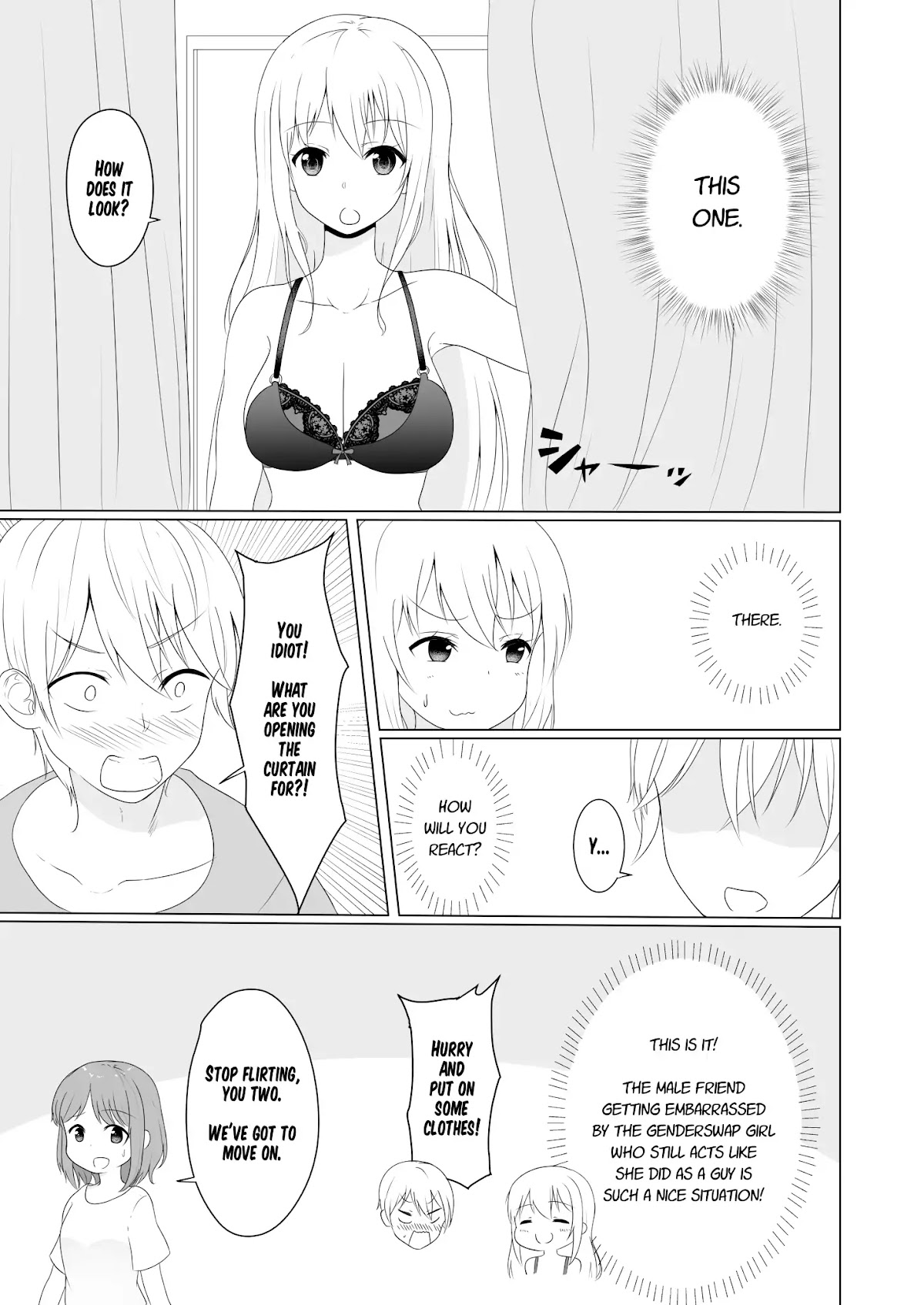 A Boy who Loves Genderswap got Genderswapped so He acts out His Ideal Genderswap Girl Chapter 5 page 4 - Chapter 5