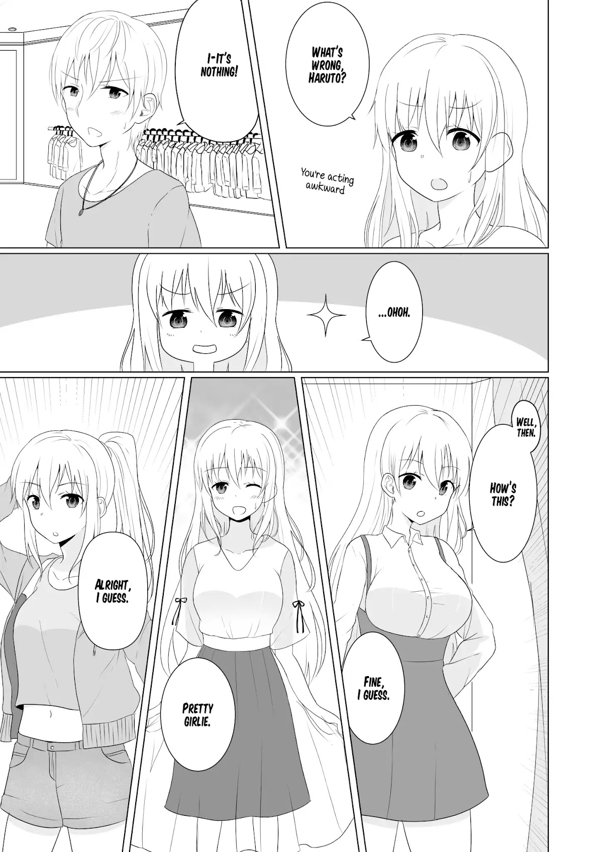 A Boy who Loves Genderswap got Genderswapped so He acts out His Ideal Genderswap Girl Chapter 6 page 3 - Chapter 6