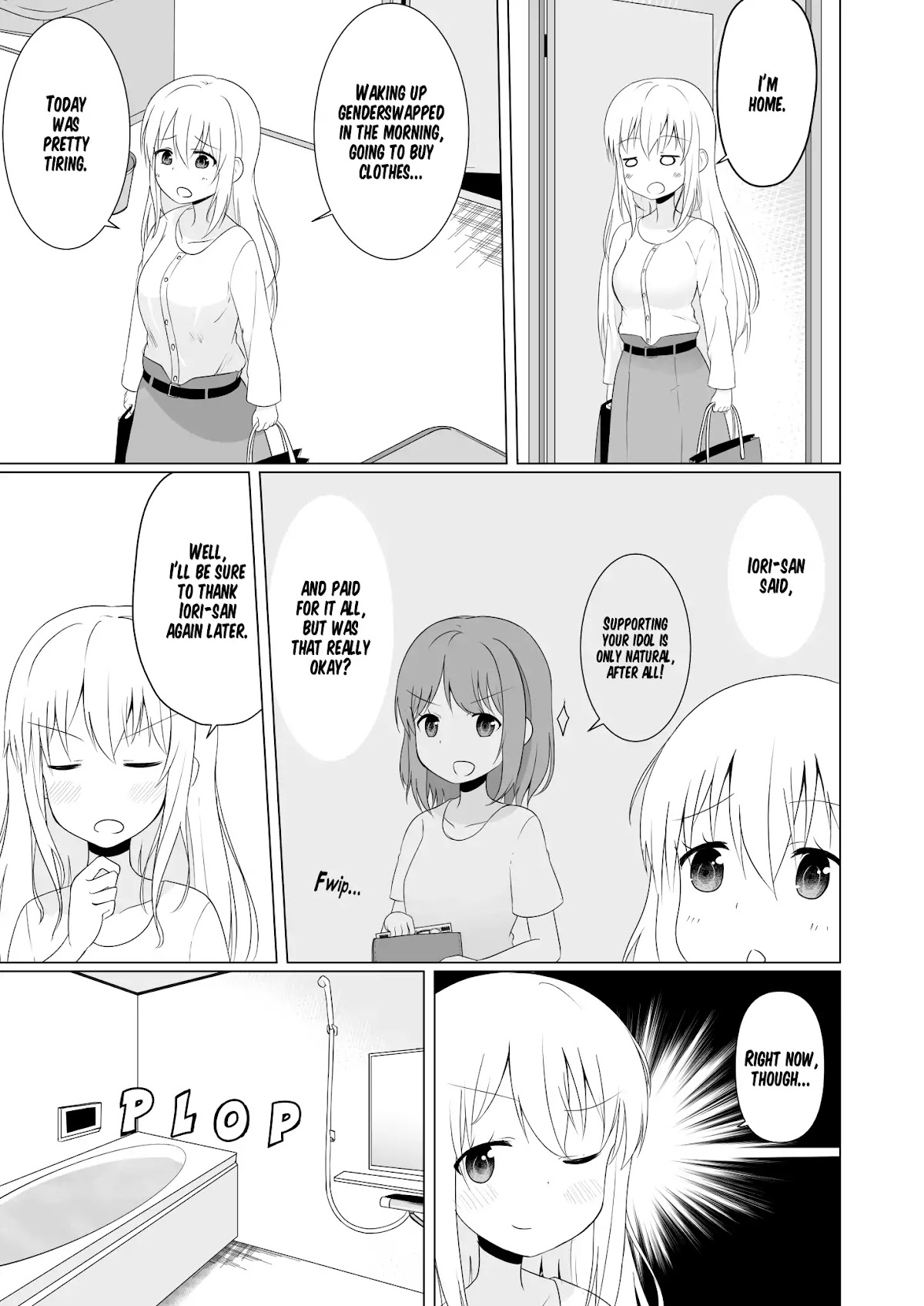 A Boy who Loves Genderswap got Genderswapped so He acts out His Ideal Genderswap Girl Chapter 7 page 1 - Chapter 7