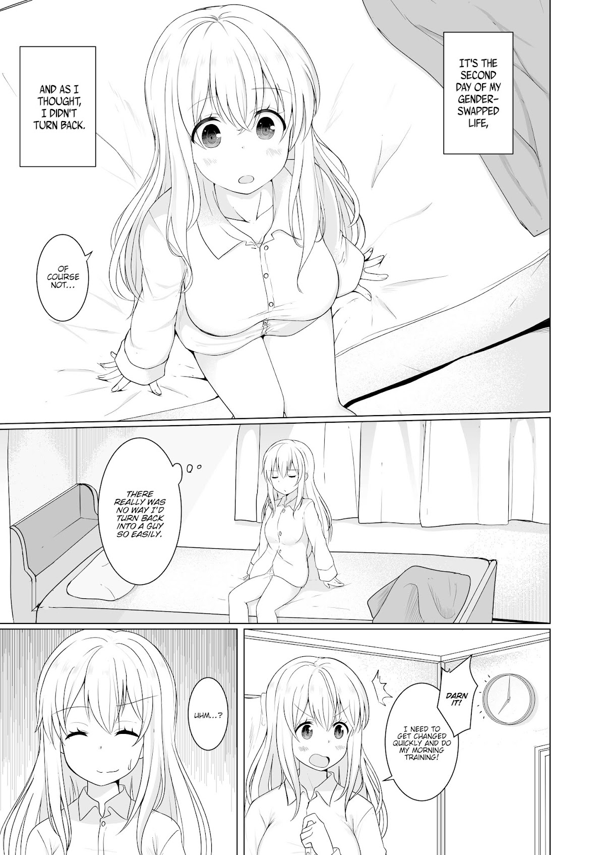 A Boy who Loves Genderswap got Genderswapped so He acts out His Ideal Genderswap Girl Chapter 8 page 1 - Chapter 8