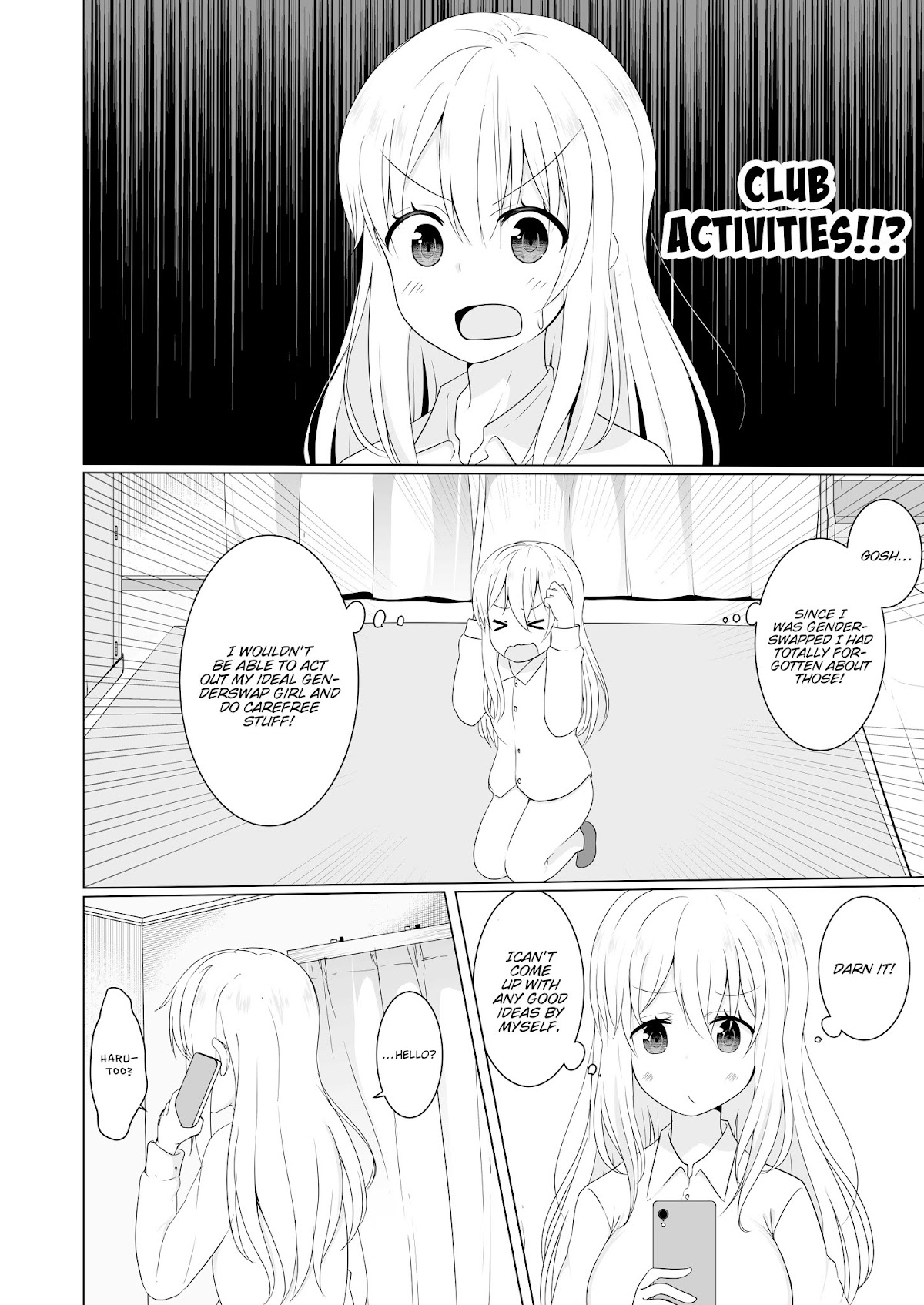 A Boy who Loves Genderswap got Genderswapped so He acts out His Ideal Genderswap Girl Chapter 8 page 2 - Chapter 8