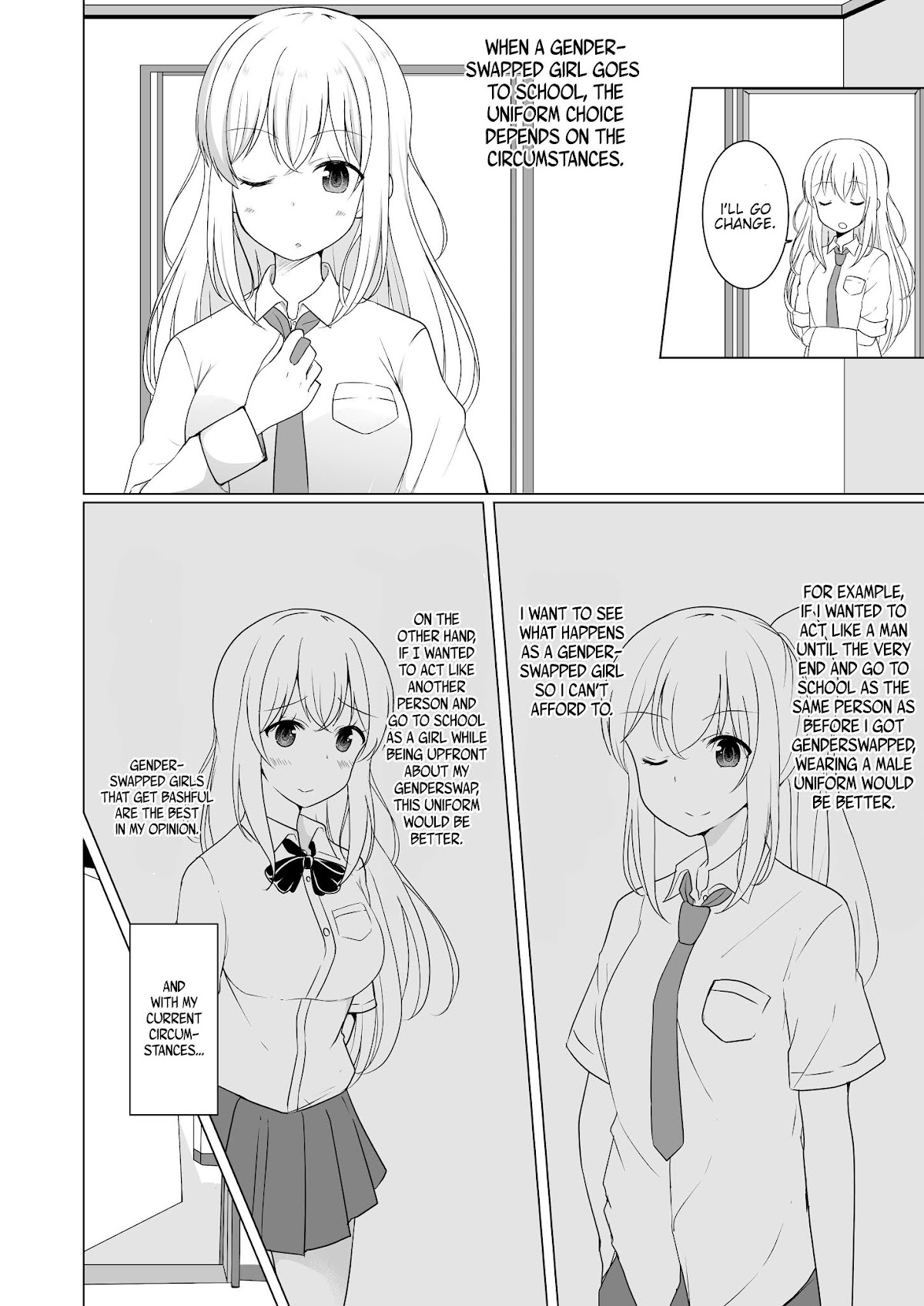 A Boy who Loves Genderswap got Genderswapped so He acts out His Ideal Genderswap Girl Chapter 9 page 2 - Chapter 9