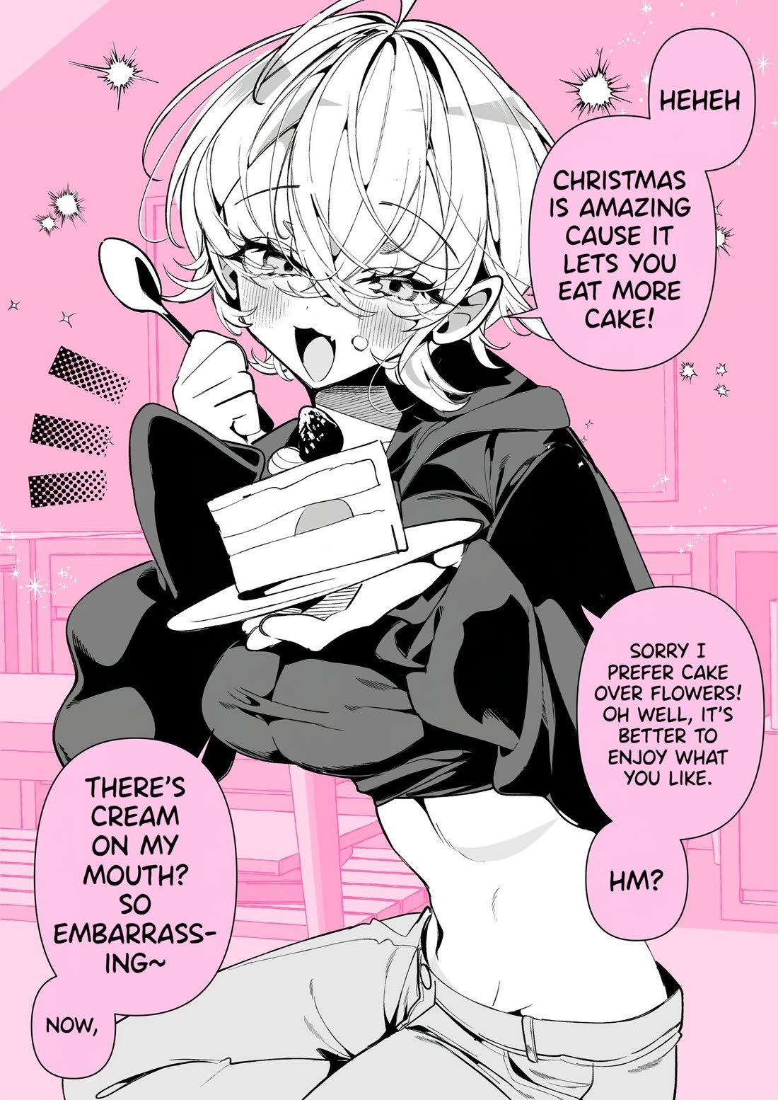 A Boyish Girlfriend in High Humidity Chapter 30 page 1 - Chapter 30: My boyish girlfriend in high humidity likes food more than flowers!