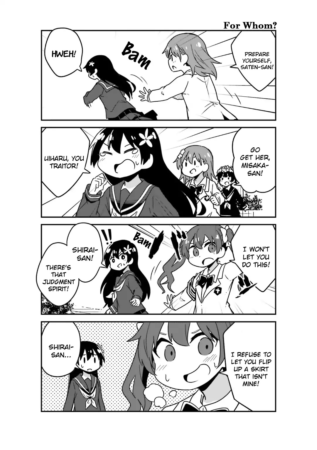 A Certain Saten's Skirt Flipping Chapter 0 page 5 - Chapter 0: Oneshot