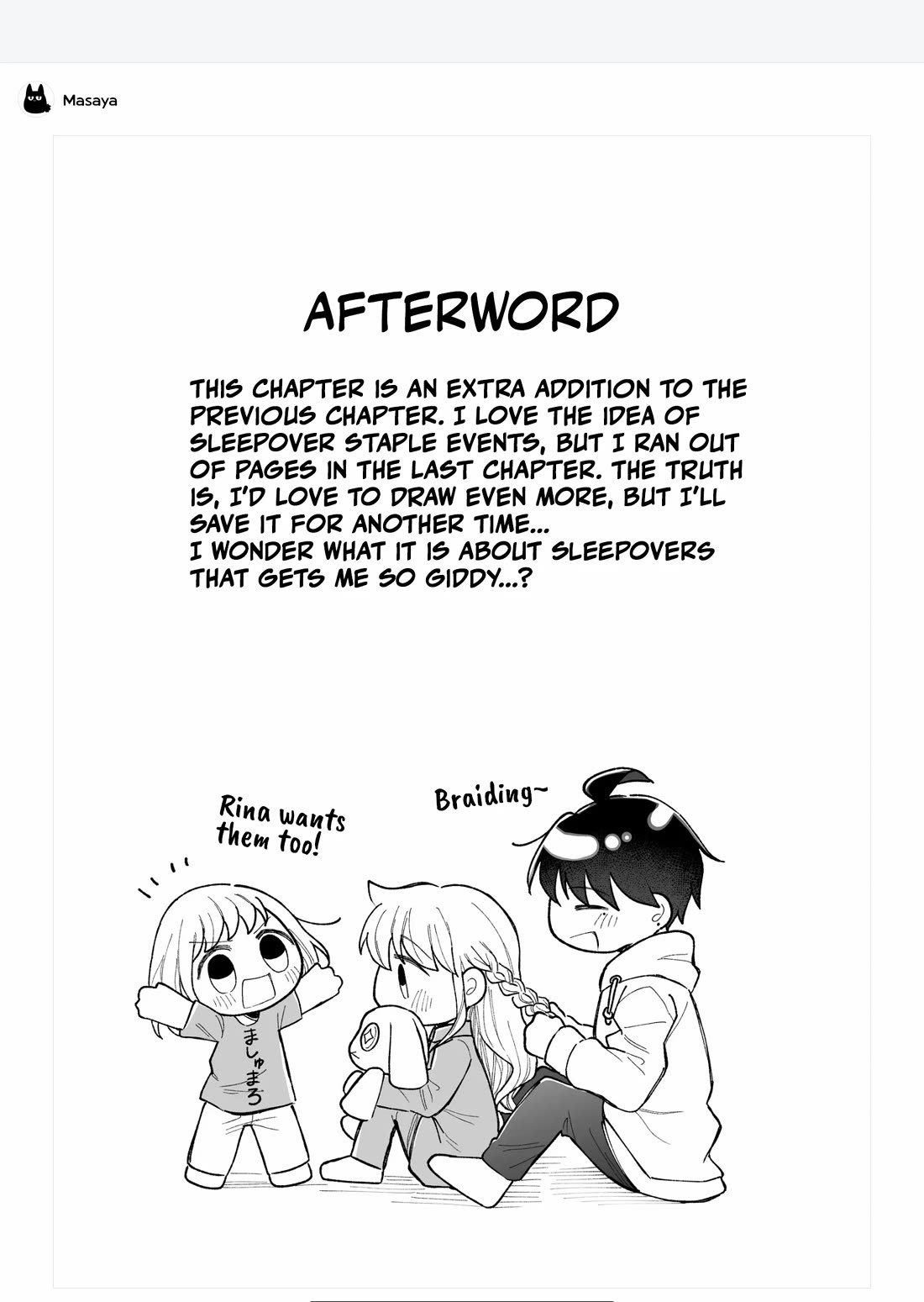 A Cool Girl and a 12cm Promise Chapter 12.5 page 15 - Chapter 12.5: An excerpt from the sleepover