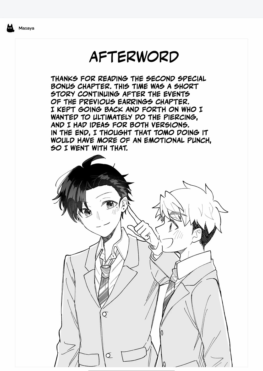 A Cool Girl and a 12cm Promise Chapter 17.5 page 14 - Chapter 17.5: First earrings