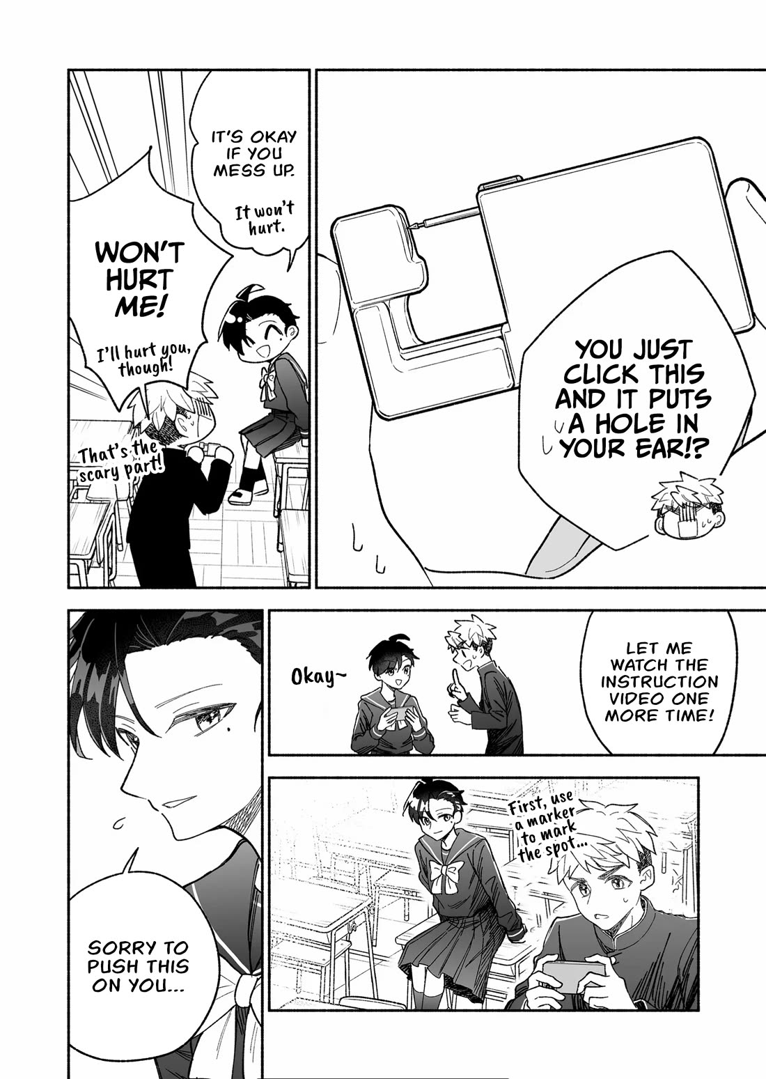 A Cool Girl and a 12cm Promise Chapter 17.5 page 8 - Chapter 17.5: First earrings