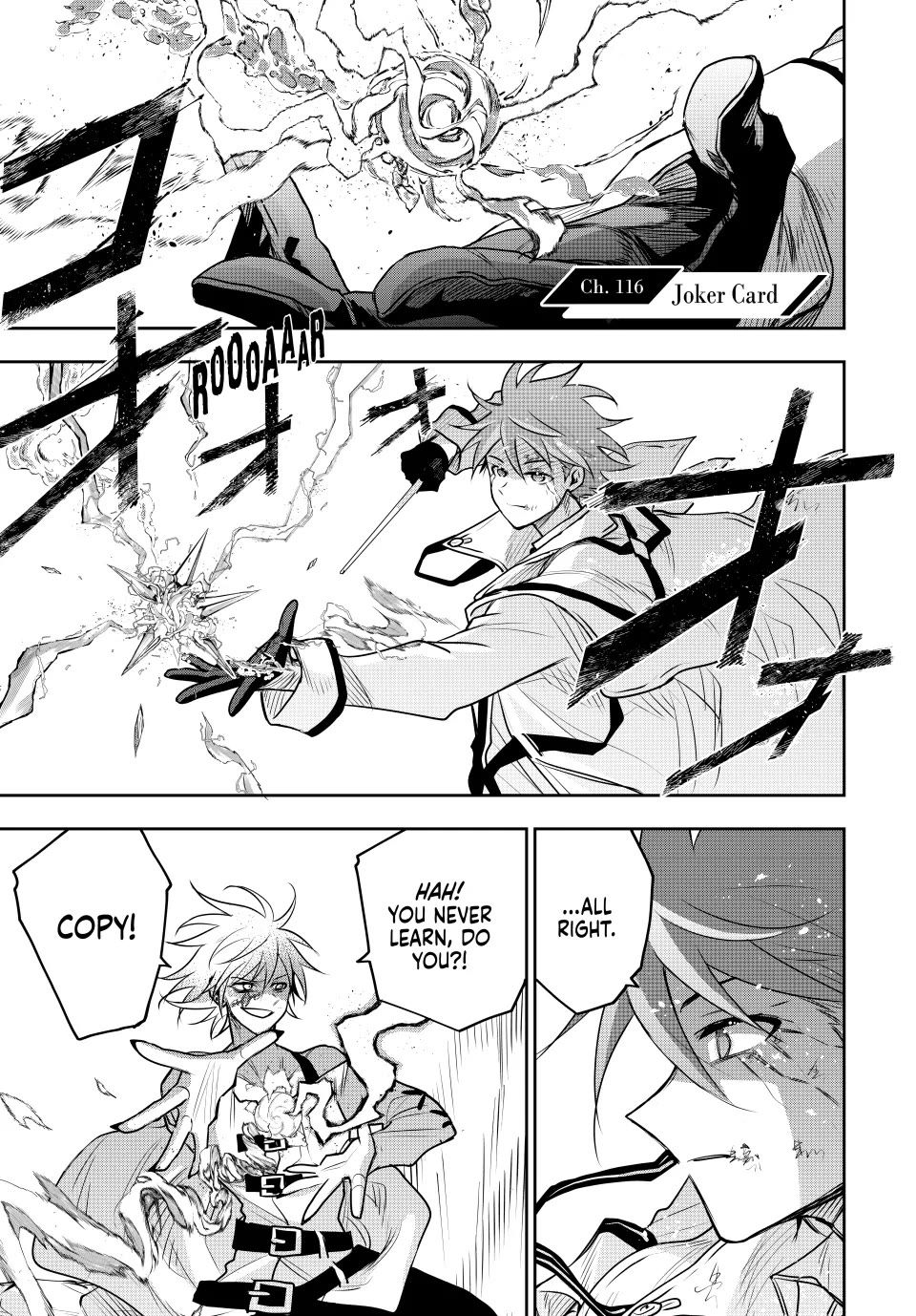 A Court Magician, Who Was Focused On Supportive Magic Because His Allies Were Too Weak, Aims To Become The Strongest After Being Banished Chapter 116 page 1 - Chapter 116