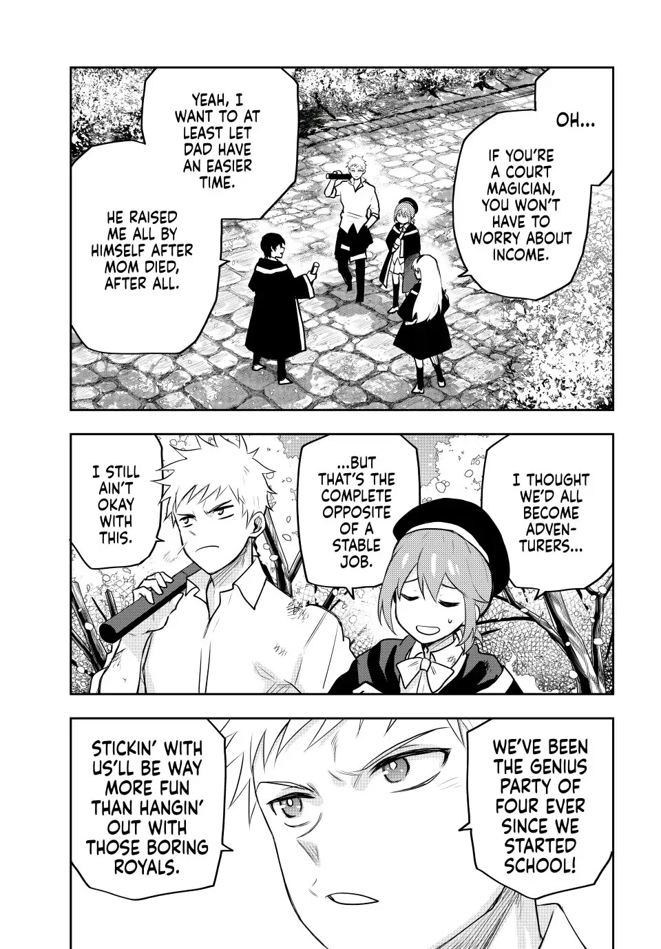 A Court Magician, Who Was Focused On Supportive Magic Because His Allies Were Too Weak, Aims To Become The Strongest After Being Banished Chapter 15.5 page 2 - Chapter 15.5: Promise