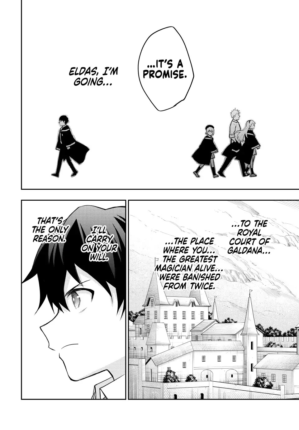 A Court Magician, Who Was Focused On Supportive Magic Because His Allies Were Too Weak, Aims To Become The Strongest After Being Banished Chapter 15.5 page 7 - Chapter 15.5: Promise