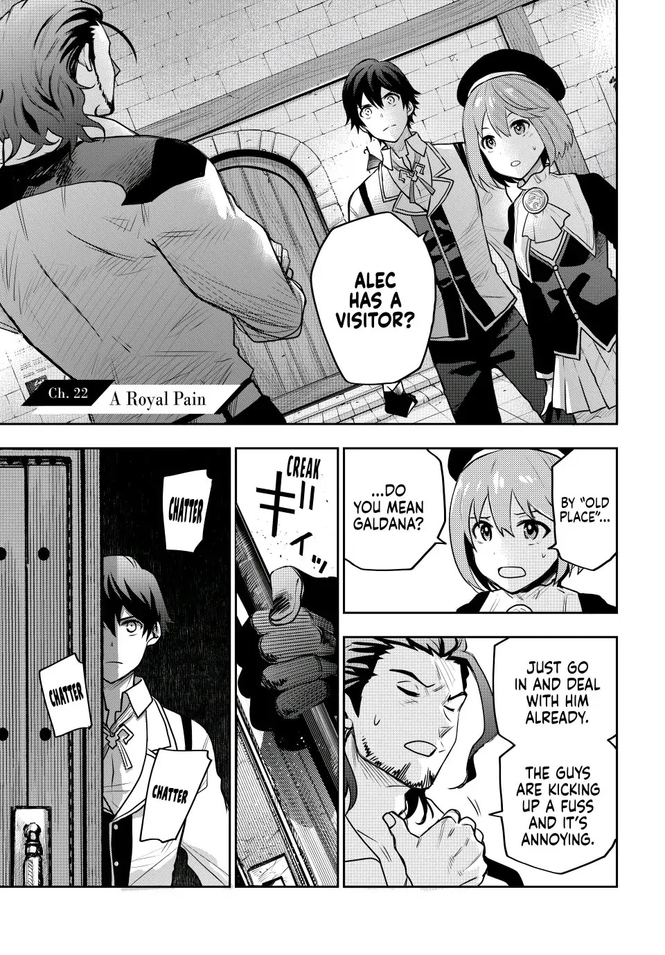 A Court Magician, Who Was Focused On Supportive Magic Because His Allies Were Too Weak, Aims To Become The Strongest After Being Banished Chapter 22 page 1 - Chapter 22: A Royal Pain