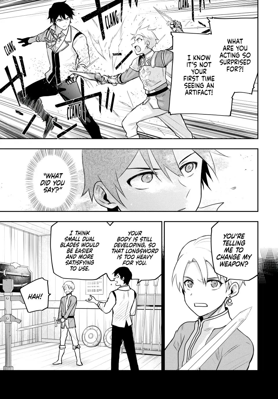 A Court Magician, Who Was Focused On Supportive Magic Because His Allies Were Too Weak, Aims To Become The Strongest After Being Banished Chapter 23 page 3 - Chapter 23: Unwieldy Dual Blades